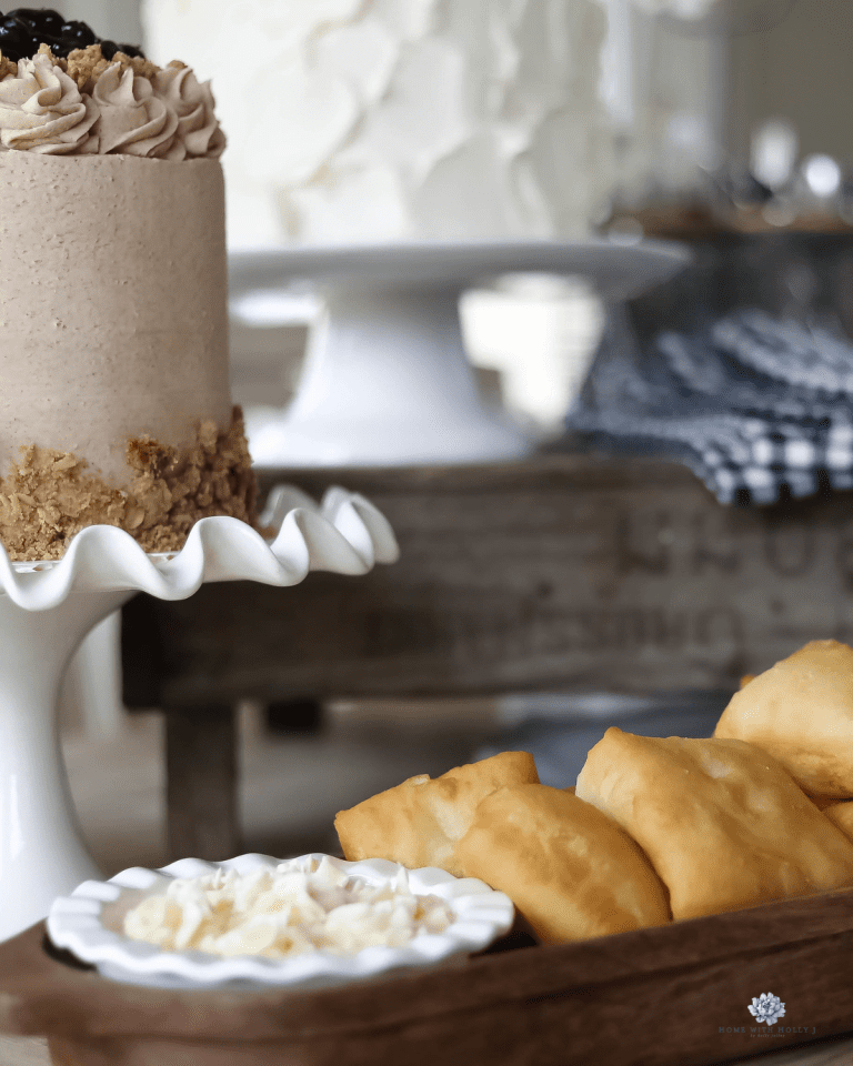 scones and honey butter