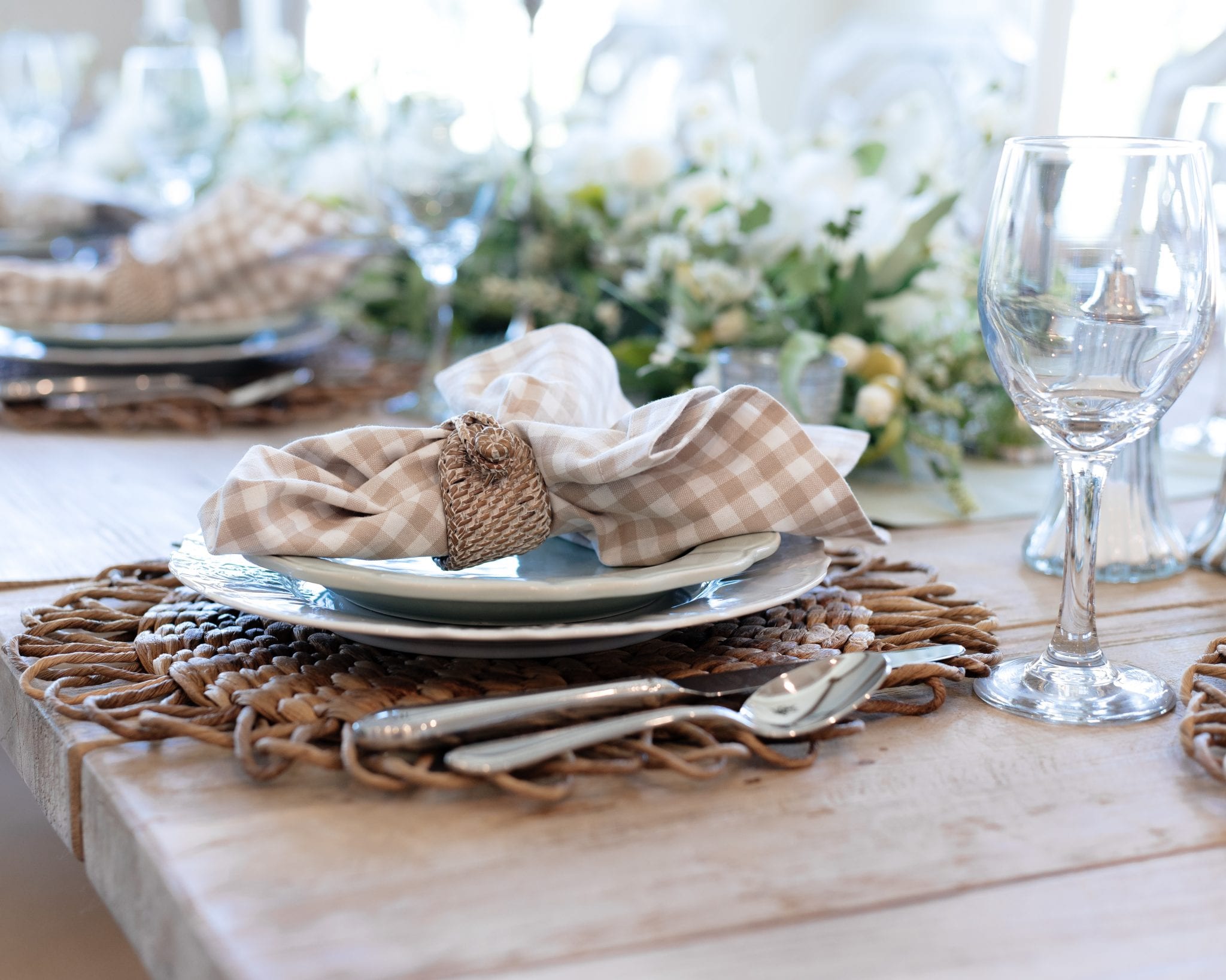 Fall Transitional Tablescape | Sage Green And White Tablescape