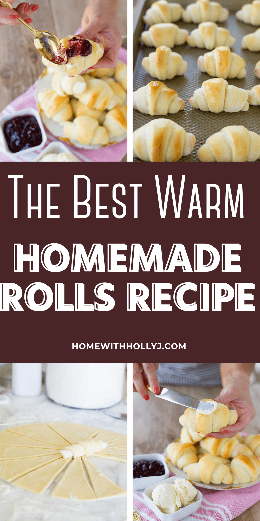 Sharing my family's favorite warm homemade rolls recipe and how to make these delicious rolls with butter and jam. Get the recipe here.