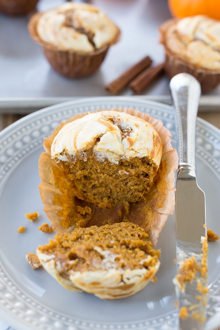 pumpkin recipes fall recipes muffins cream cheese baking dessert brunch hostess entertaining butter sugar 