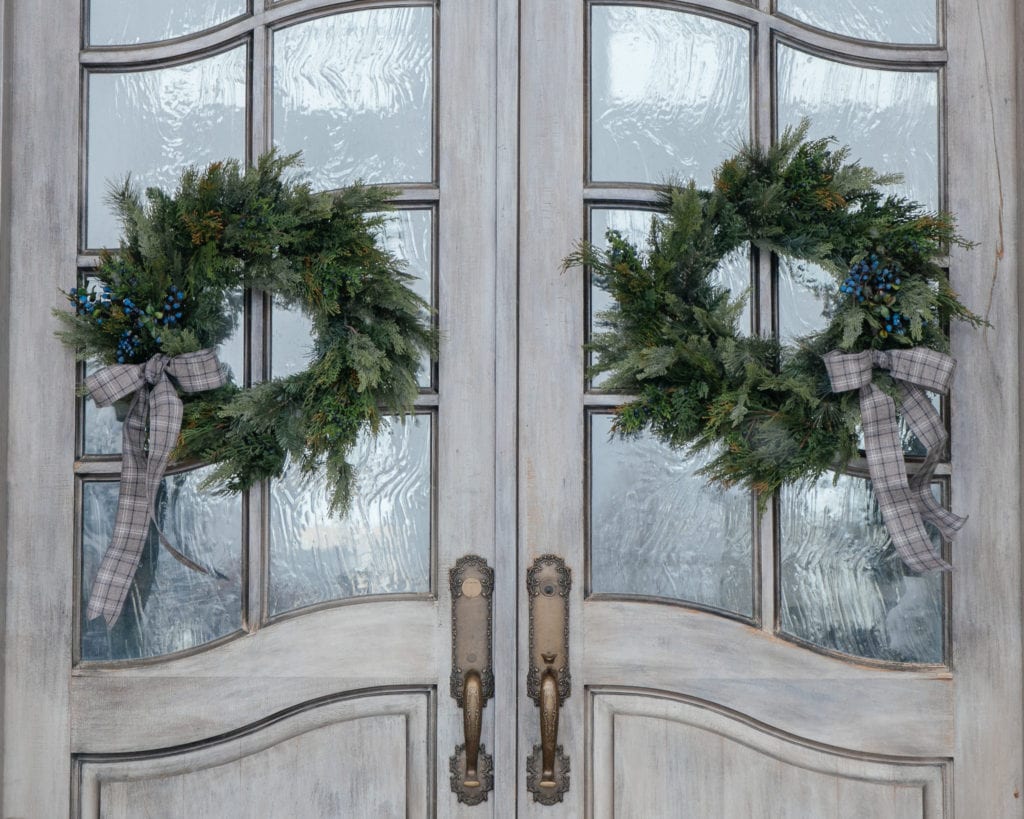 Decorating For The Holidays | christmas decor wreaths holiday decor seasonal decor blue