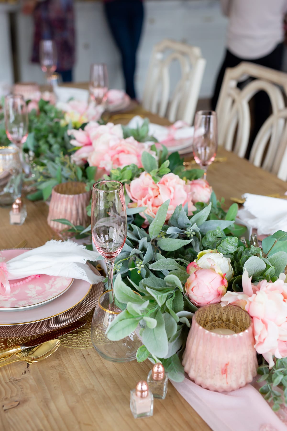 Galentine's Blush Pink Brunch Decorations - The Well Dressed Table