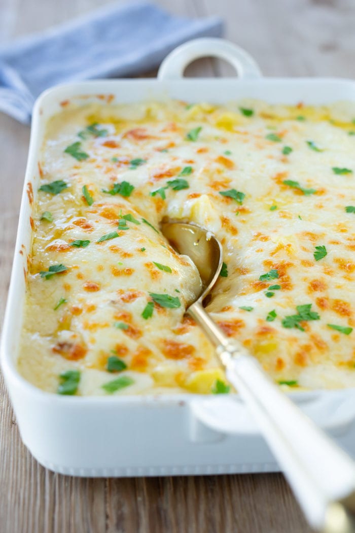 Scalloped Potatoes with Fontina Cheese