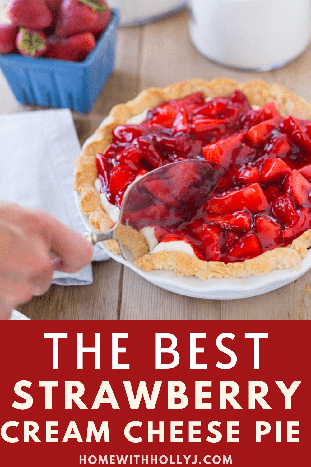 Sharing the best strawberry pie recipe with cream cheese filling. It is one of the tastiest desserts thanks to Grandma's recipe.