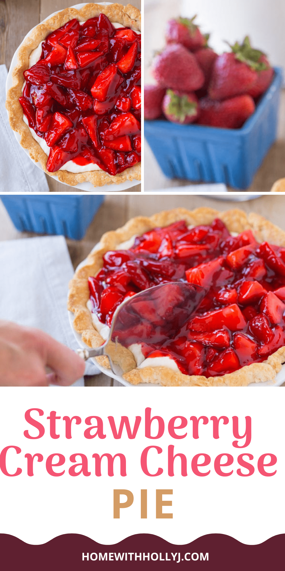 Sharing the best strawberry pie recipe with cream cheese filling. It is one of the tastiest desserts thanks to Grandma's recipe.