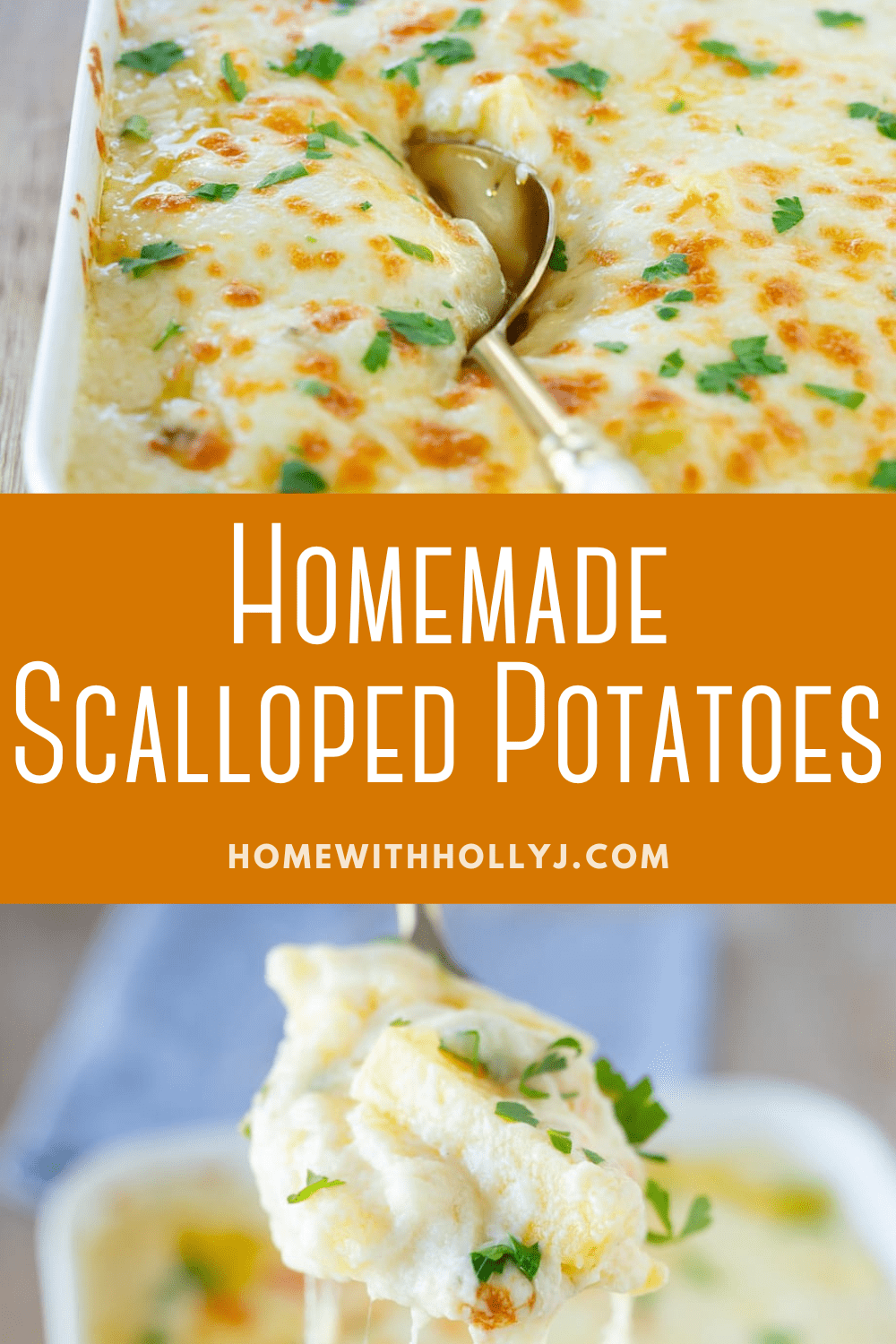 Sharing these simple homemade Scalloped Potatoes with Fontina Cheese. Comfort food at it's finest. Try this delicious recipe.