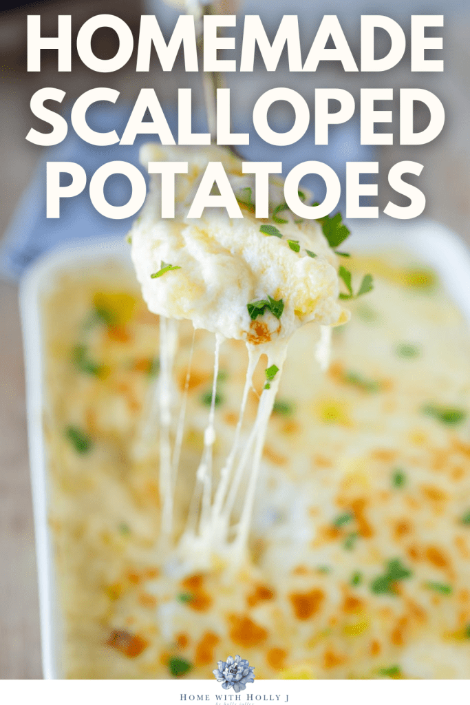 Homemade scalloped potatoes