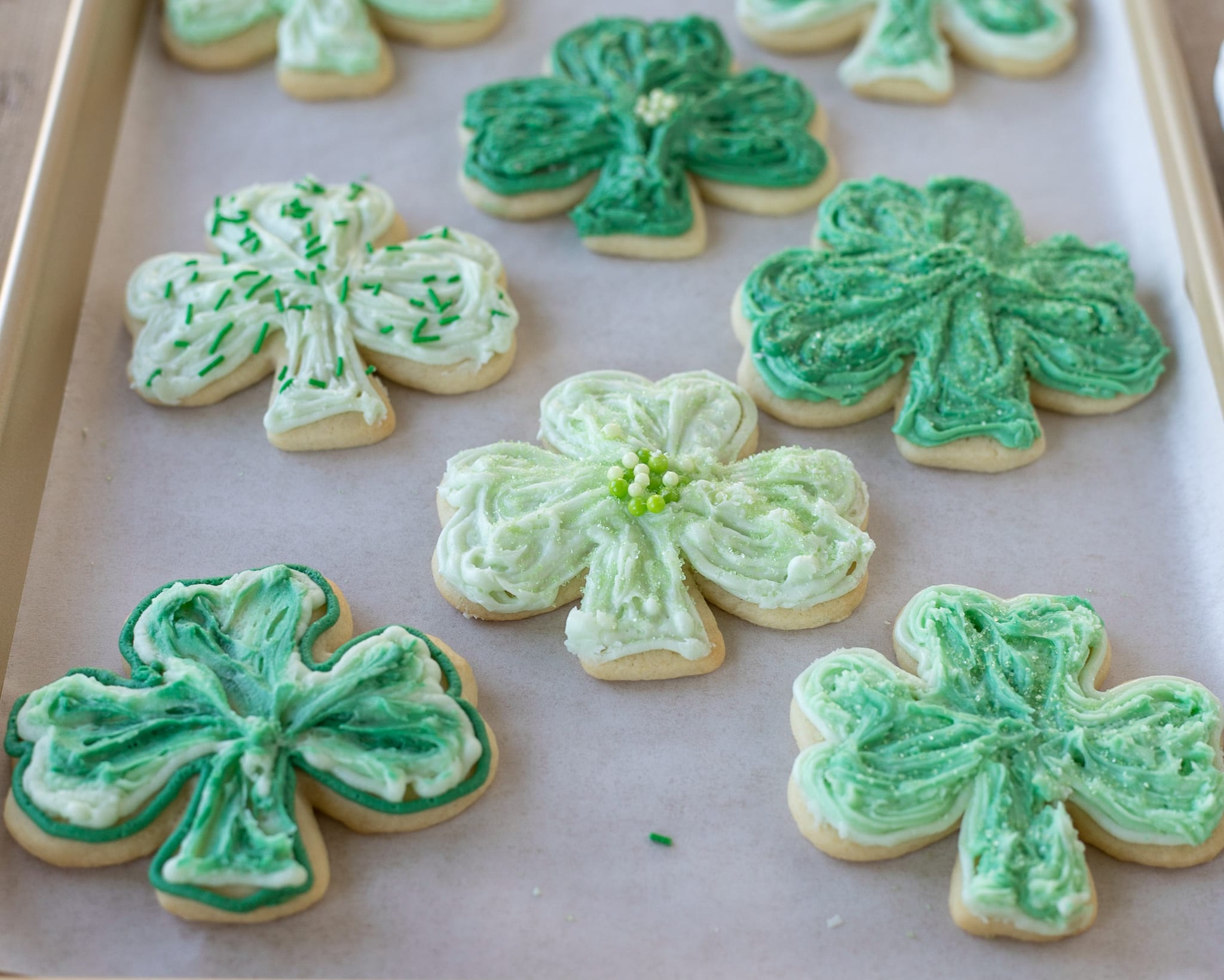 clover cookies st patricks day