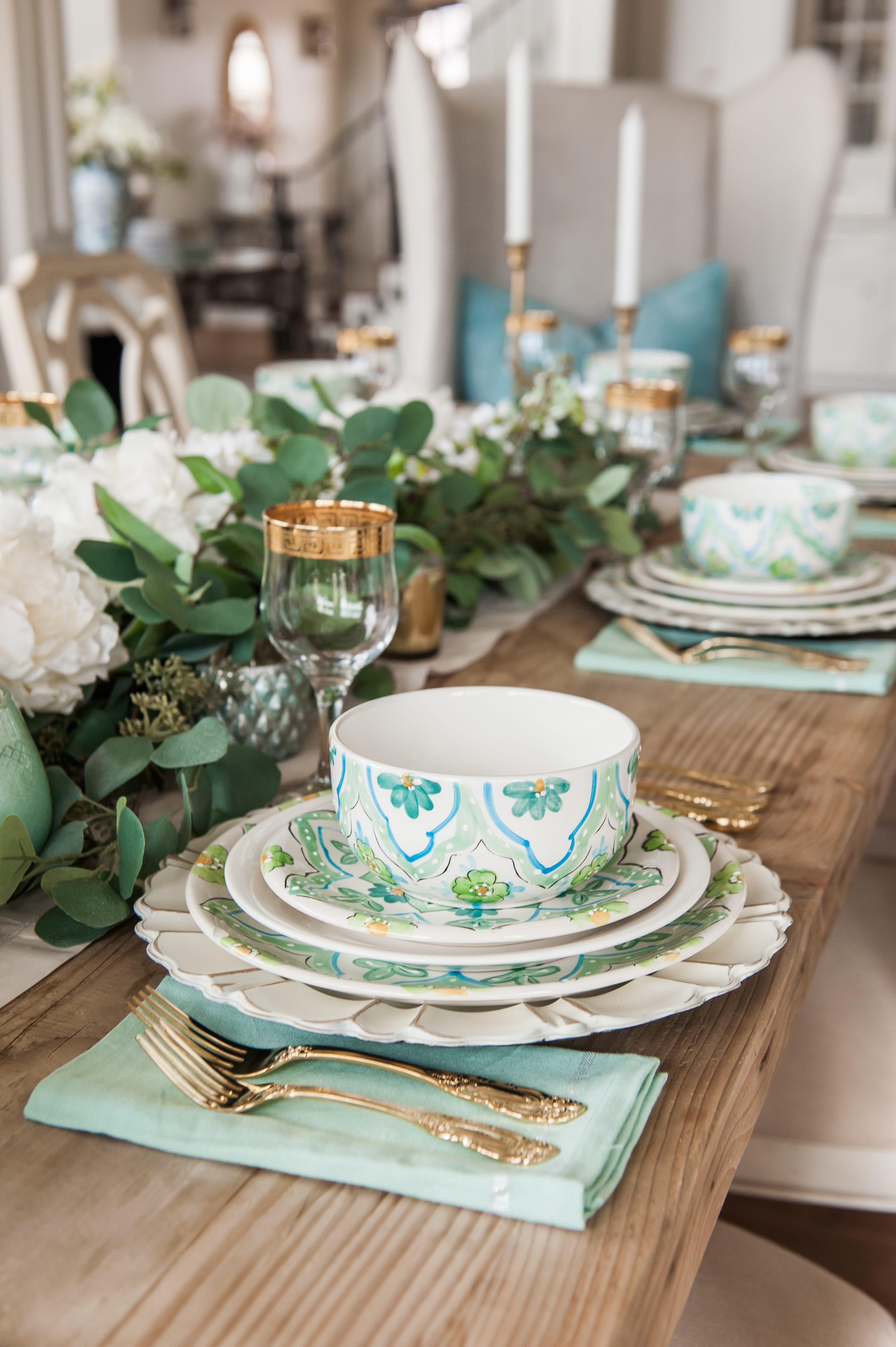 st Patricks Day place-setting