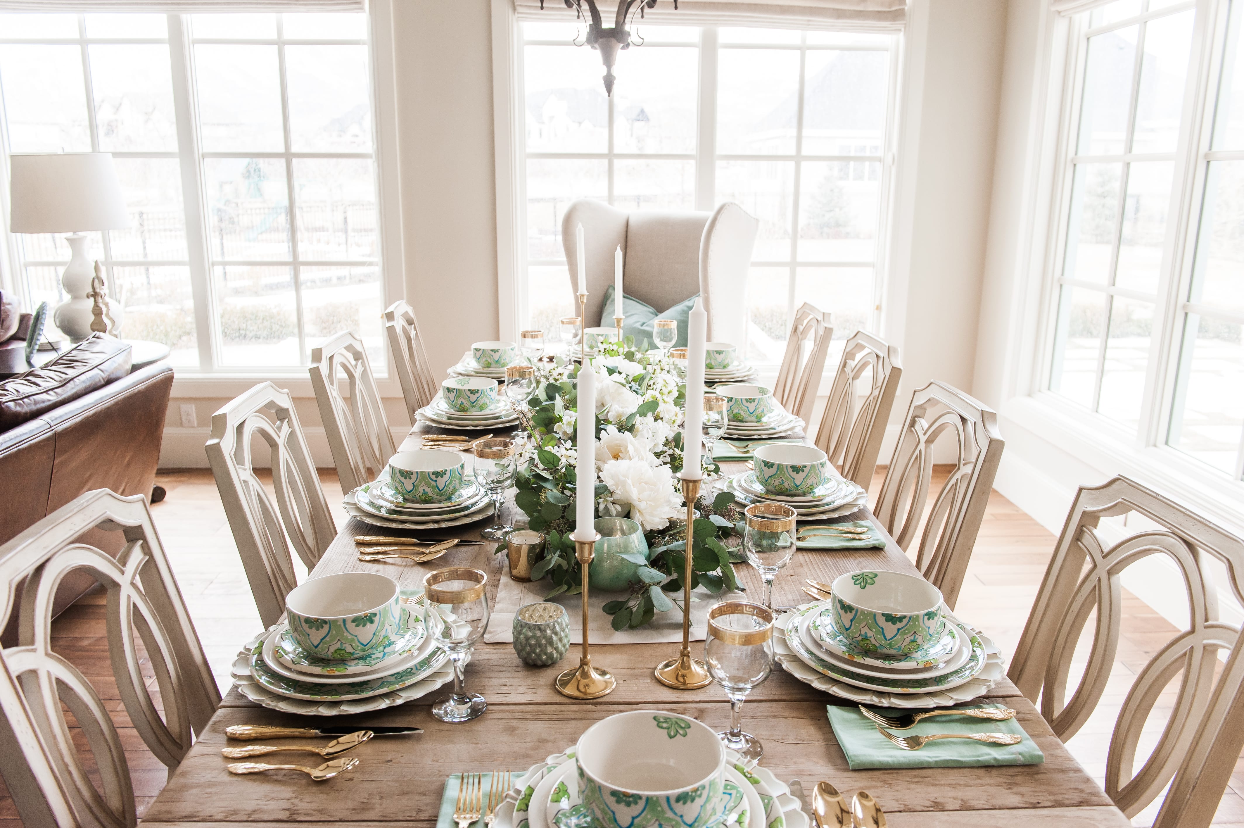 st Patricks Day spring easter tablescape