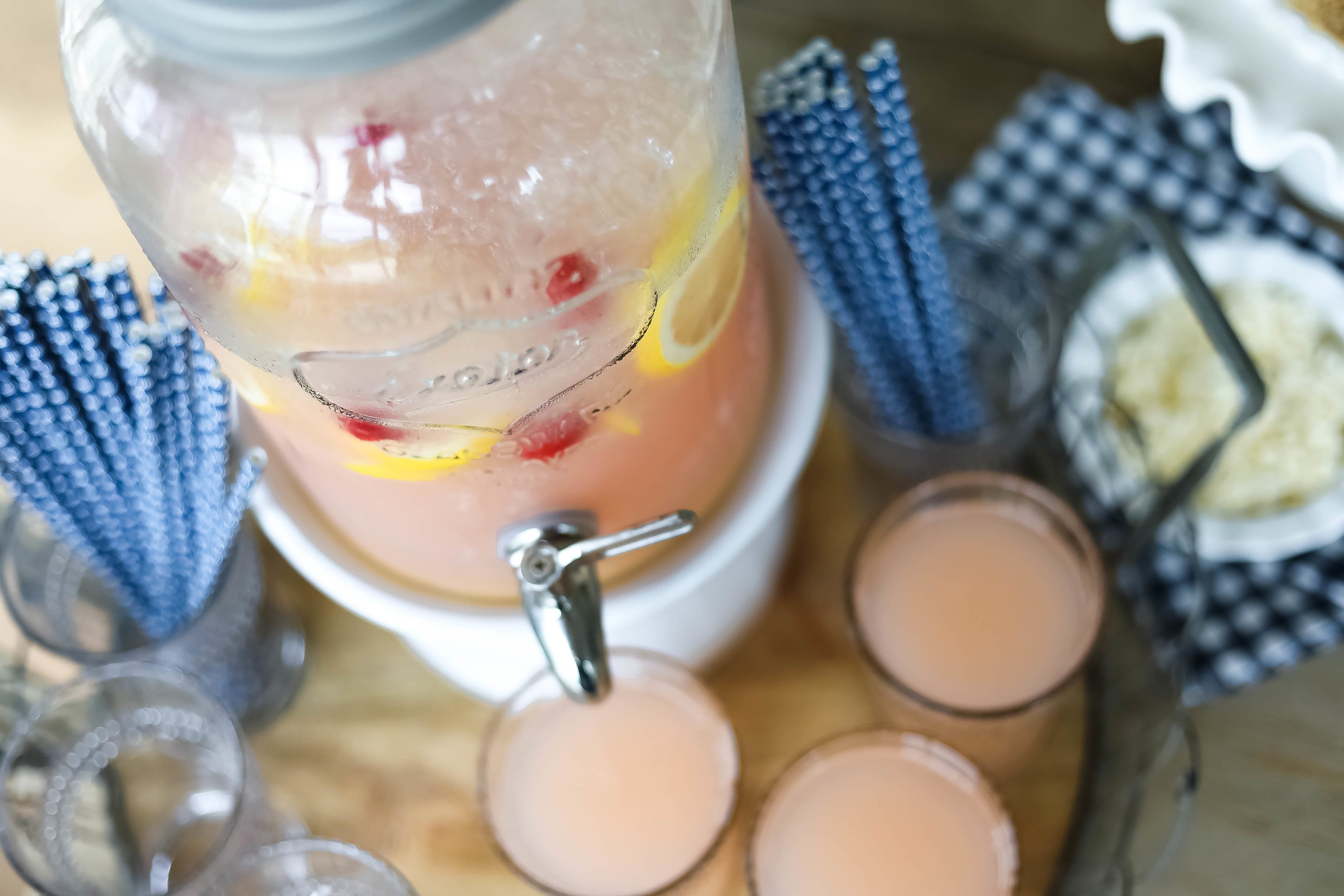 Pink Party Punch with Sherbet