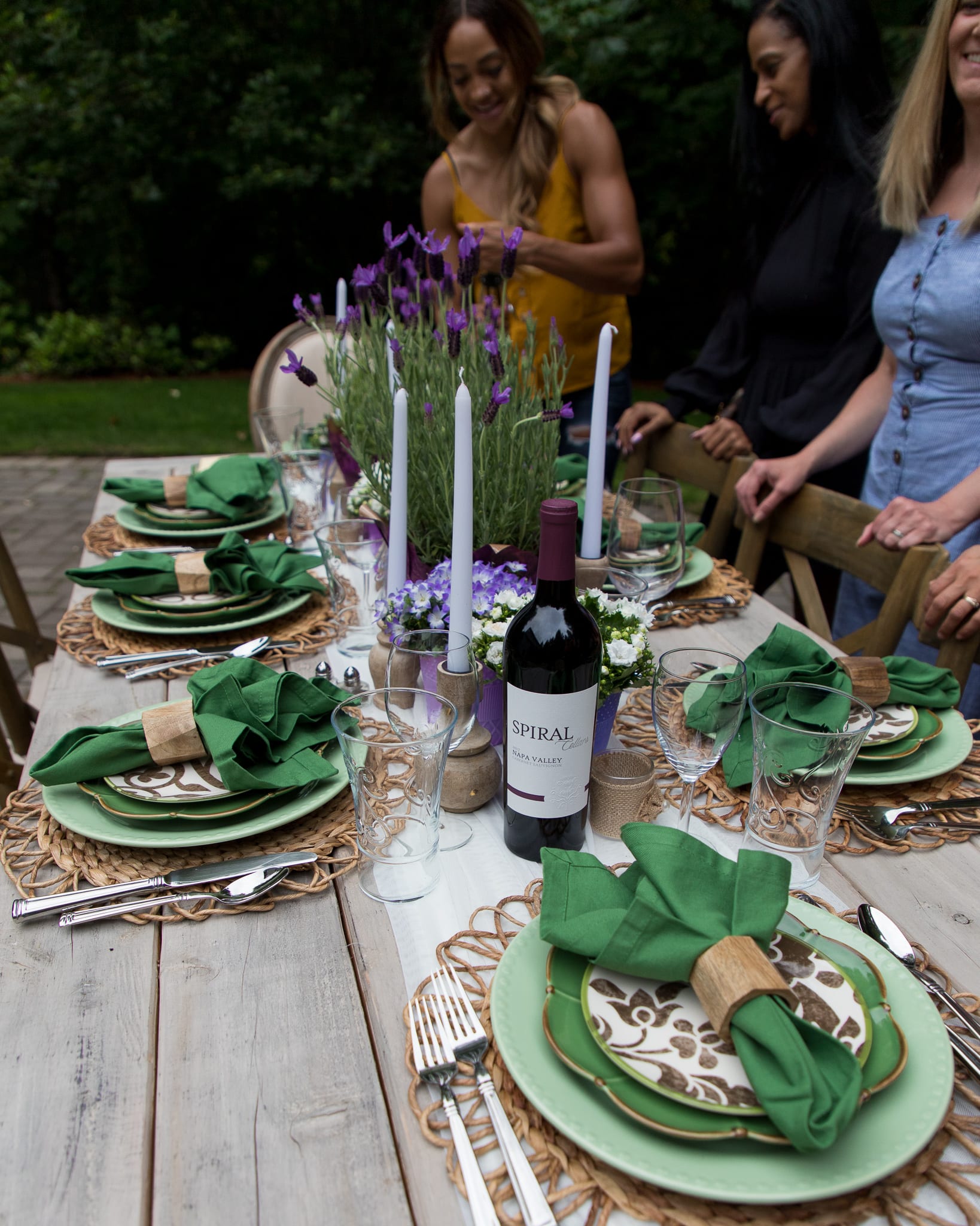 lavender inspired centerpiece