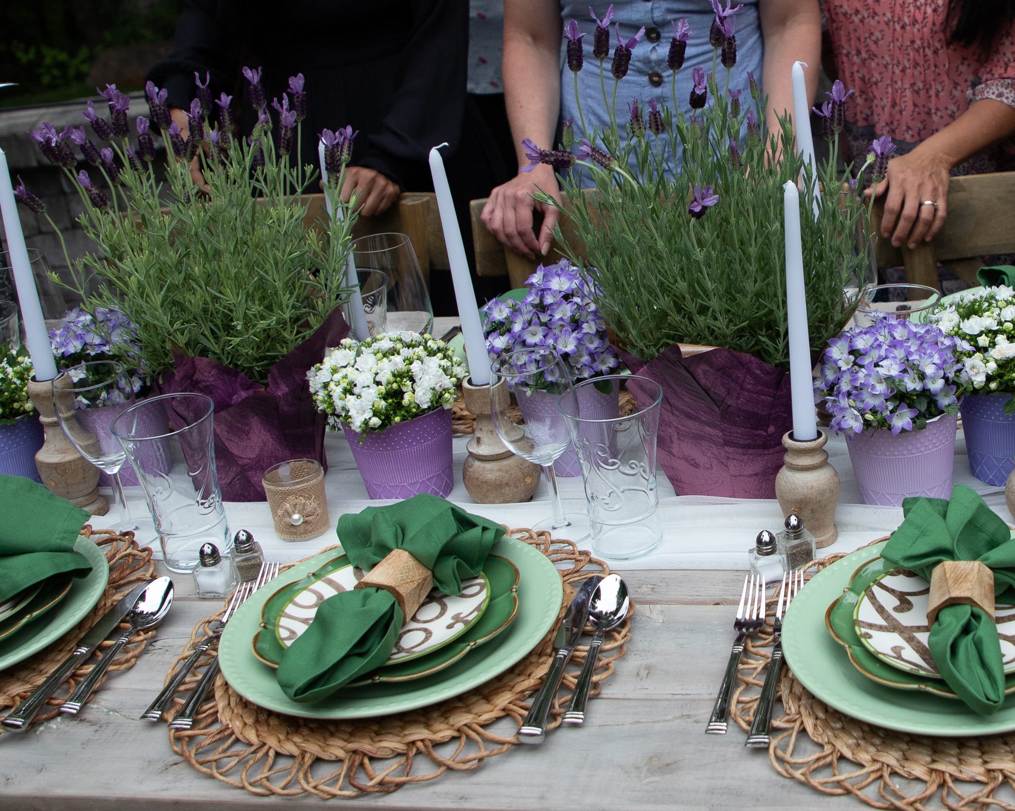 lavender inspired centerpiece