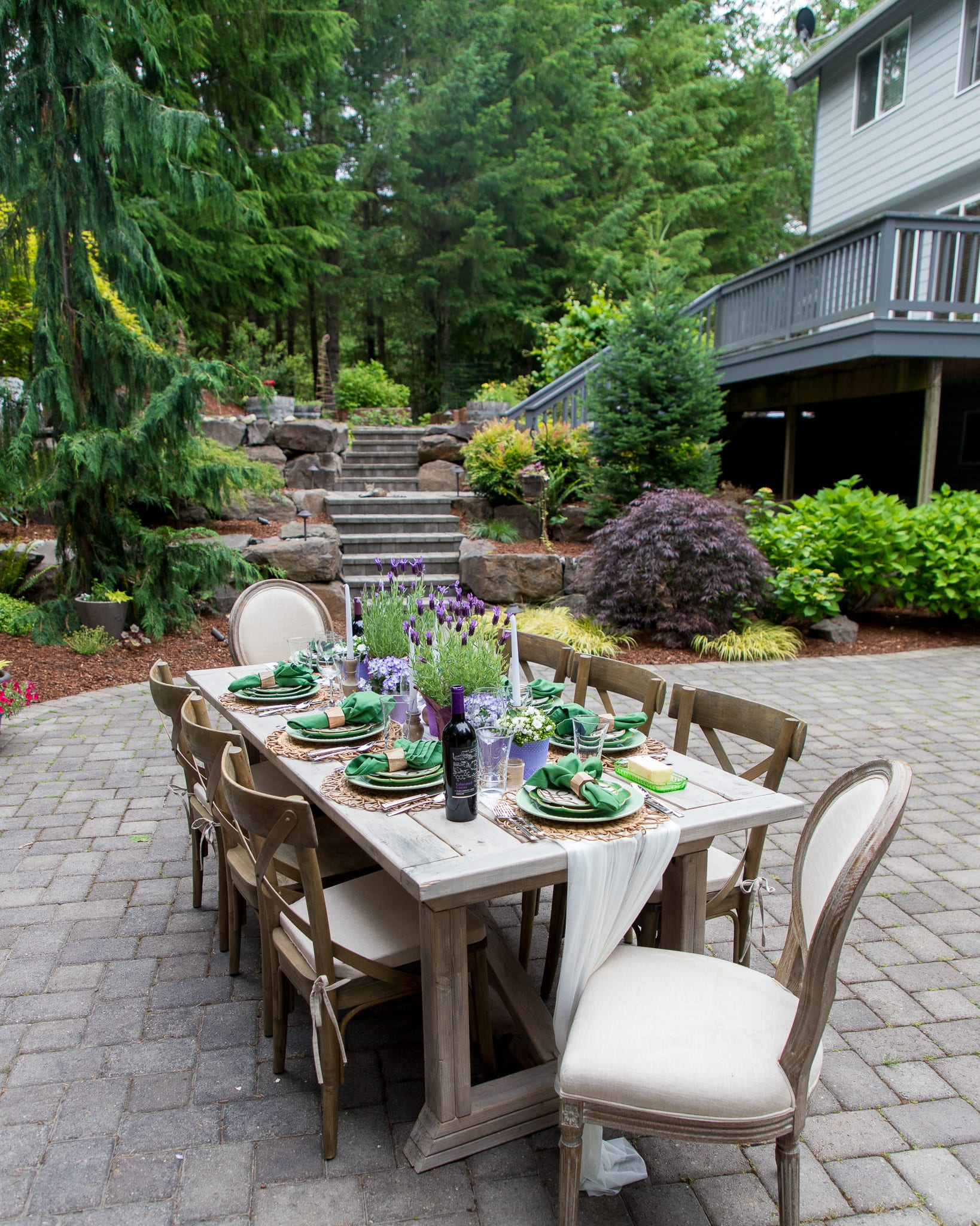 lavender inspired centerpiece