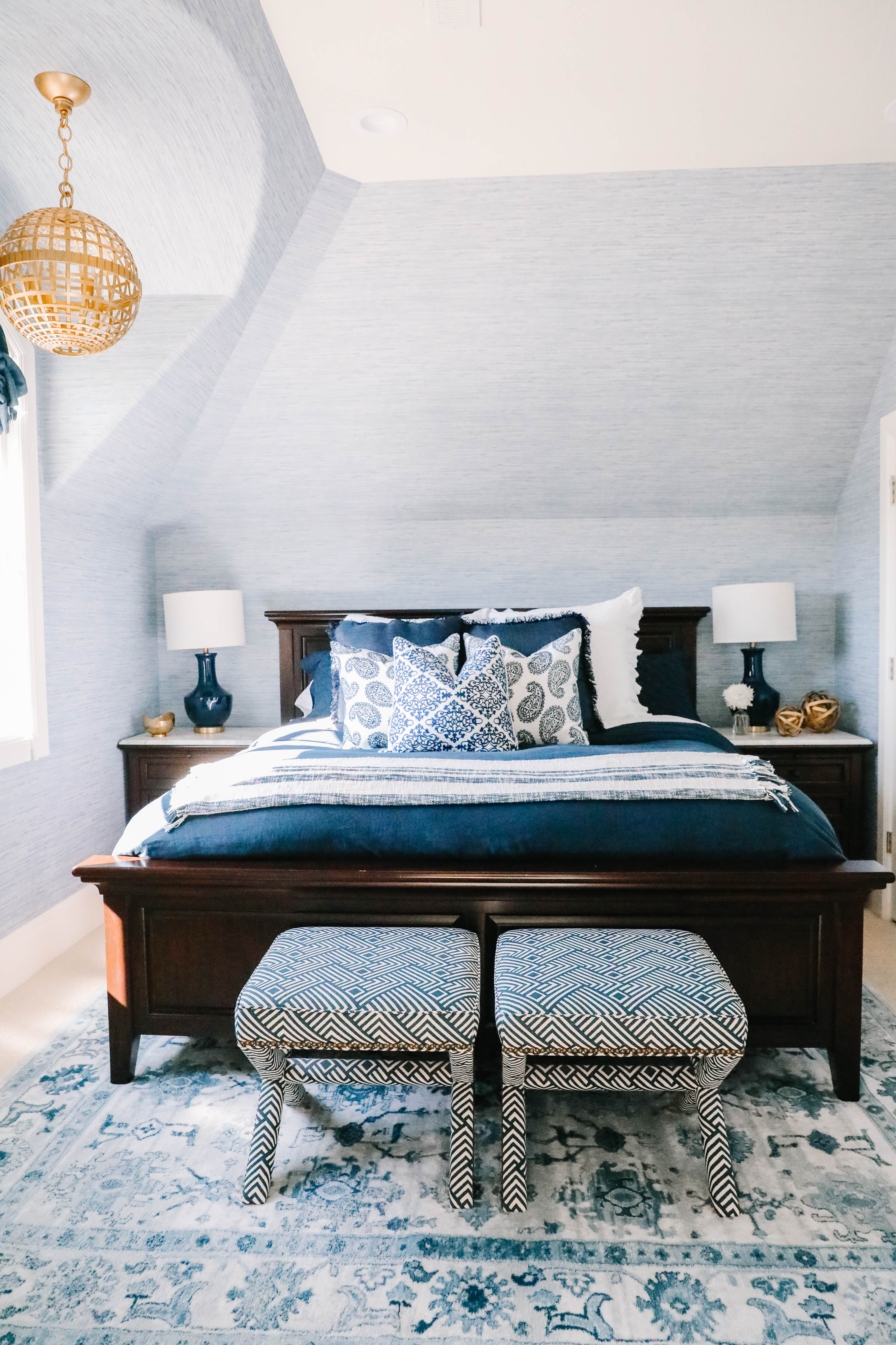 Fifty Shades Of Blue Guest Room Reveal Home With Holly J J