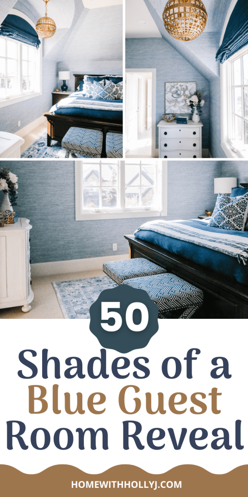 fifty shades of a blue guest room reveal