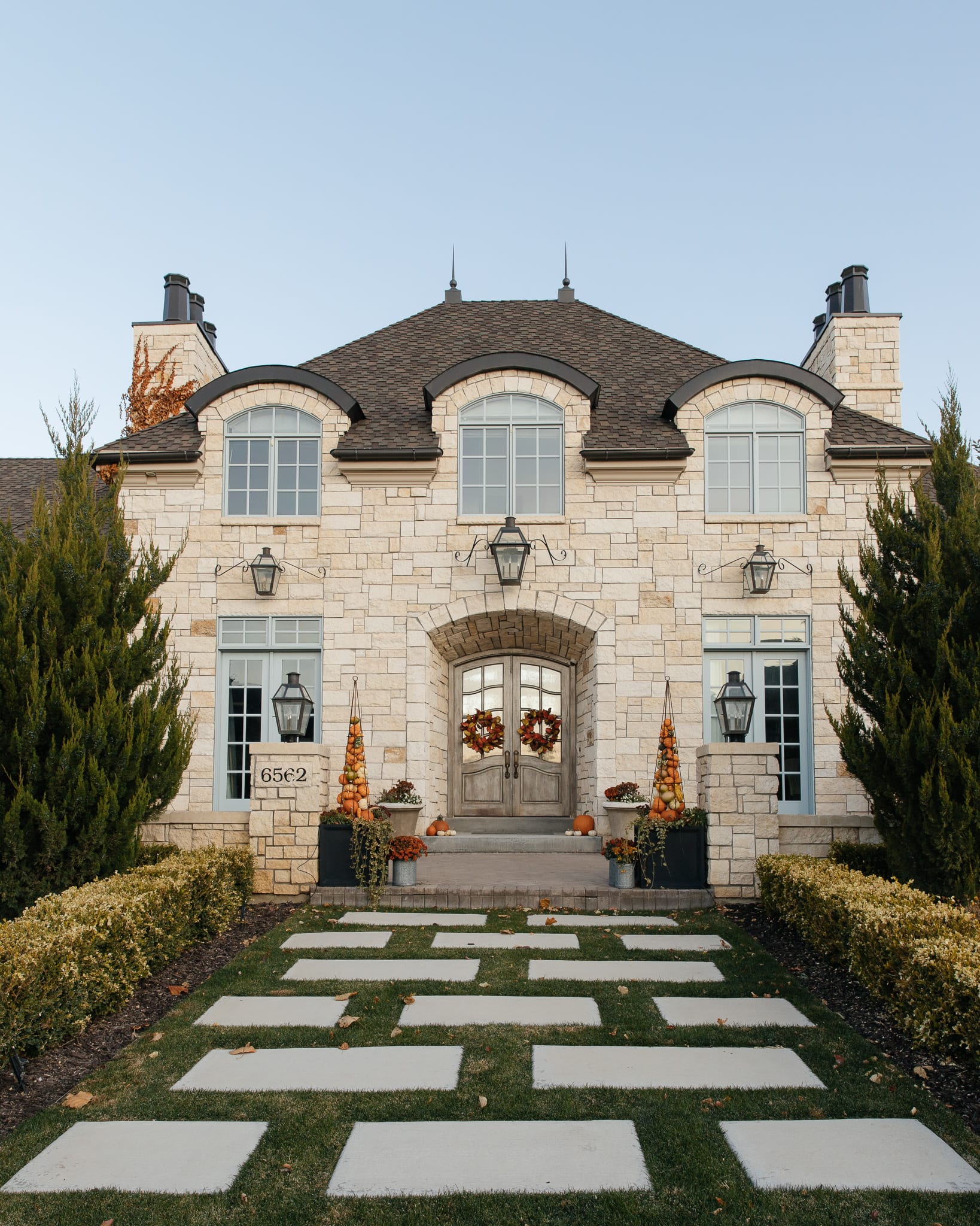 fall exterior porch decor