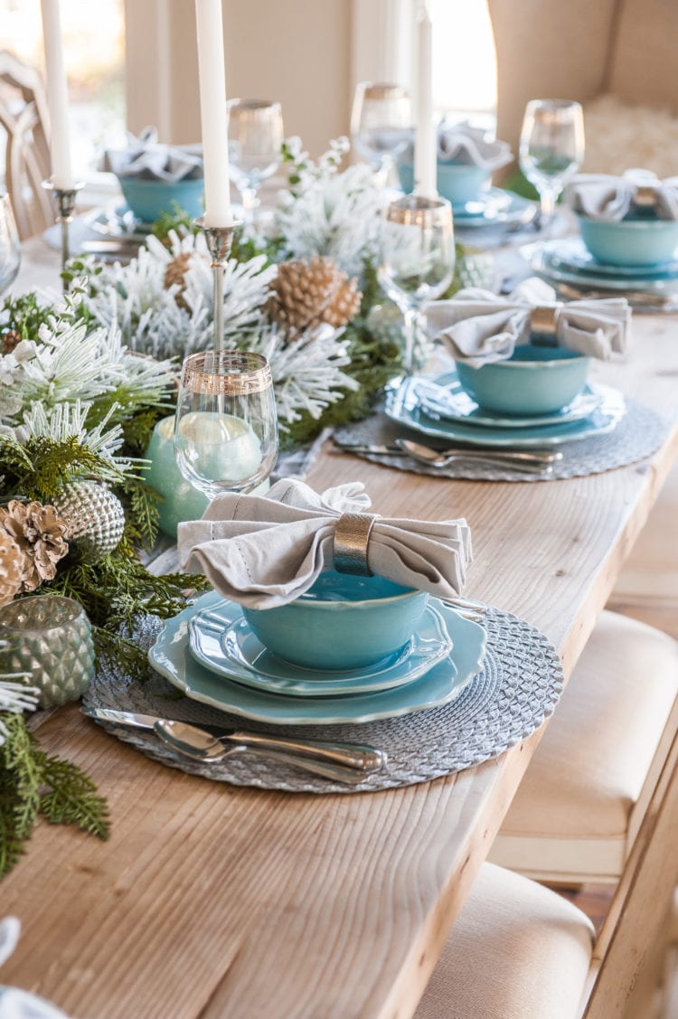 Christmas Home Tour 2017 - A Blue, Ivory, and Green Christmas - Home ...