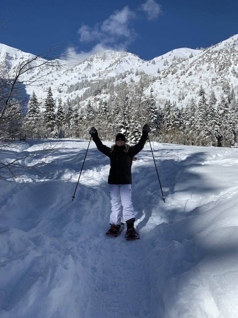 snow shoeing