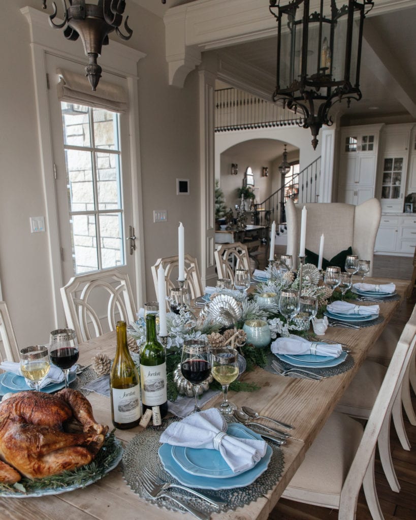 Jordan winery thanksgiving table