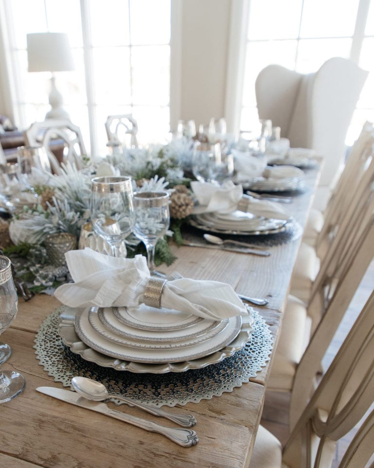 Winter Centerpiece Garland 