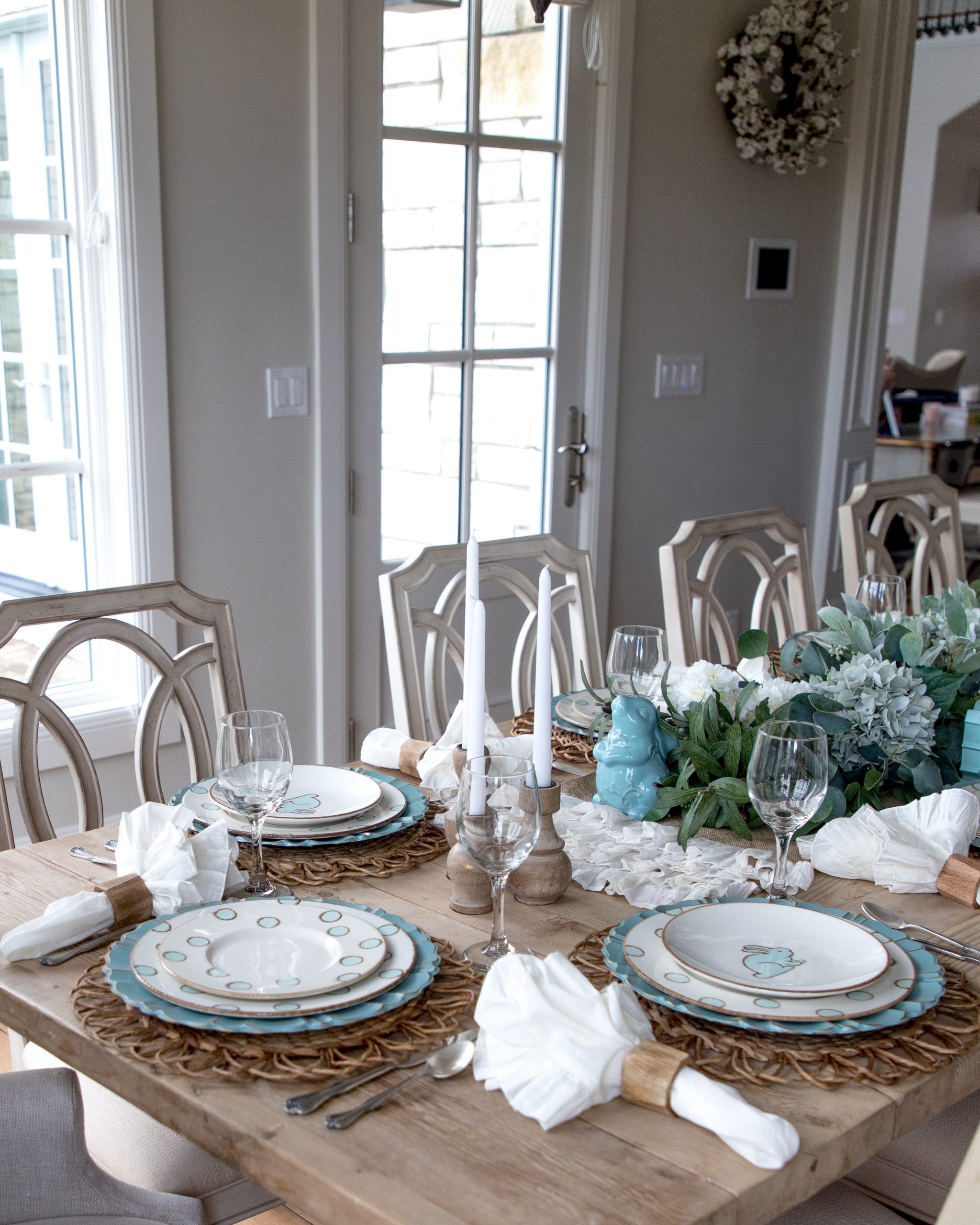 Blue Easter Tablescape | Tablescape Ideas For Easter