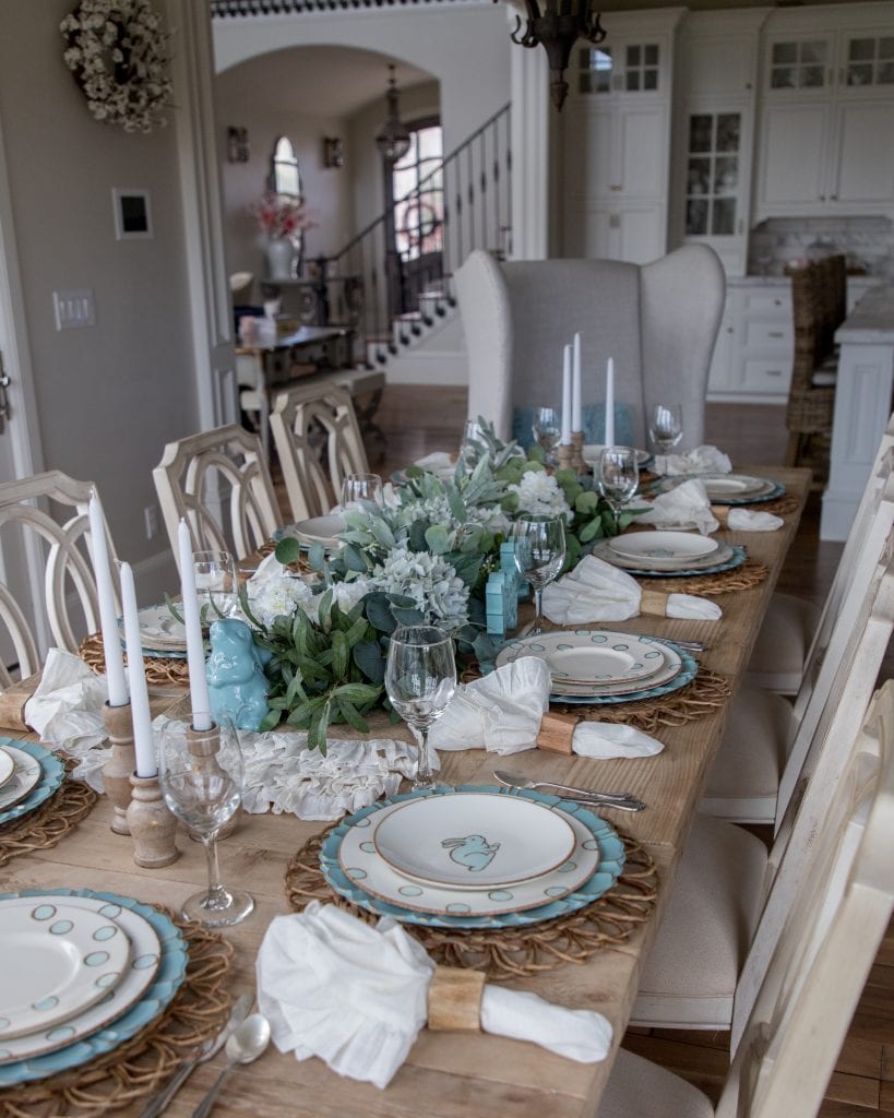 easter tablescape