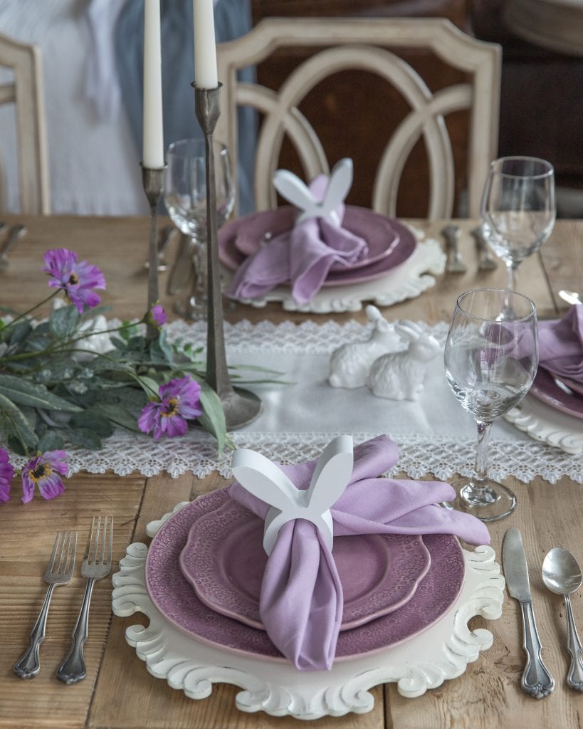 easter table place-setting