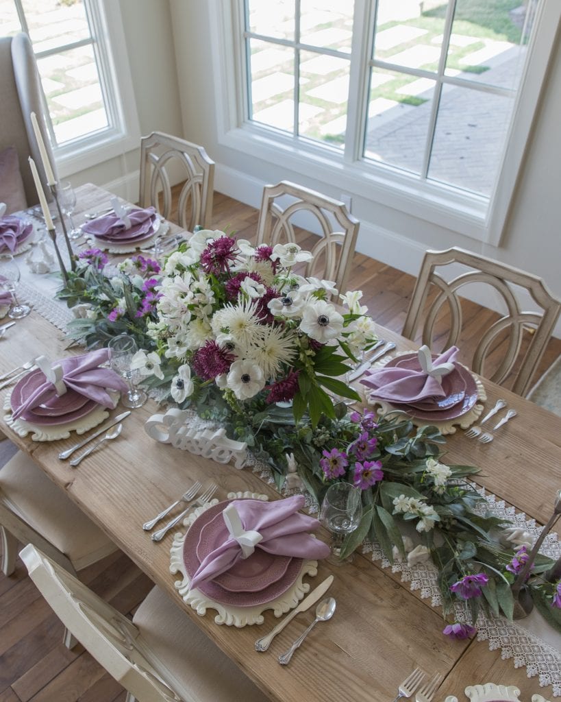 Delegate the Décor: A Lovely Lavender Easter Table