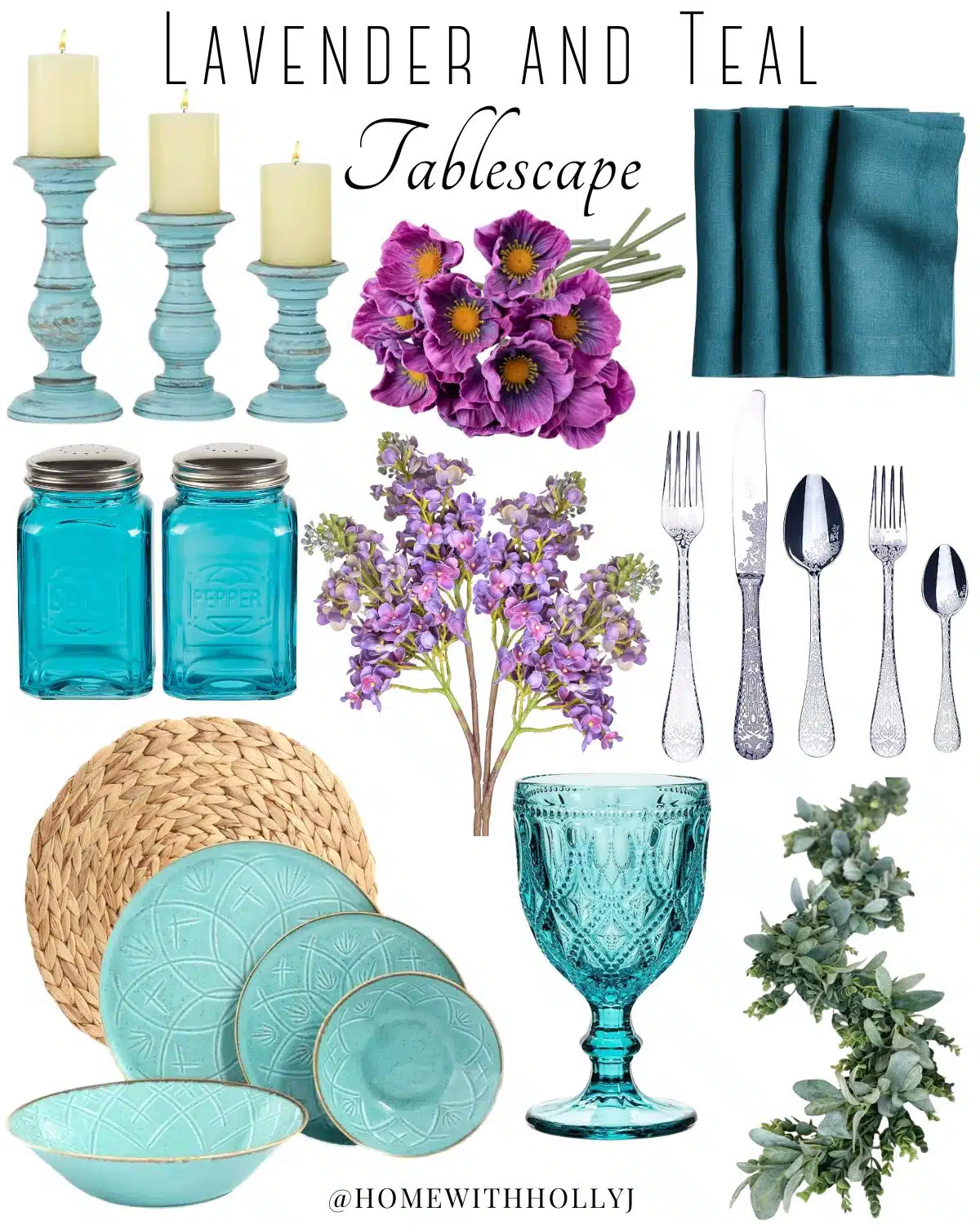 A pastel mix of teal and lavender that will bring you right into Easter and Spring. Sharing a spring tablescape you don't want to miss.