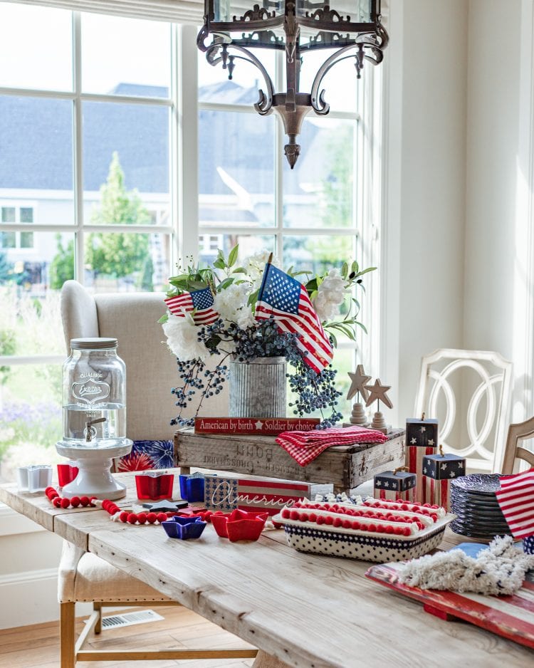 Fourth of July tablescape