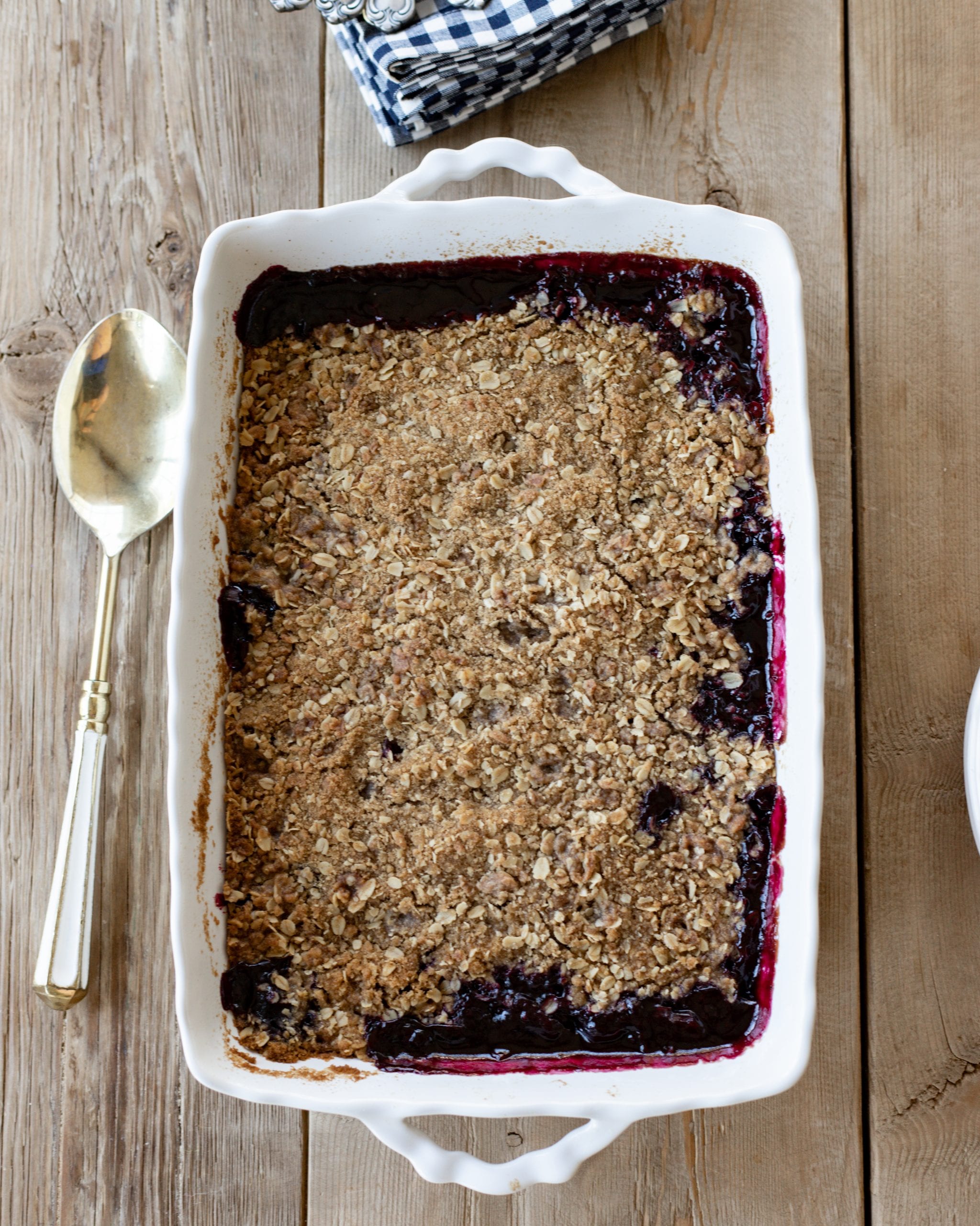 blackberry crumble