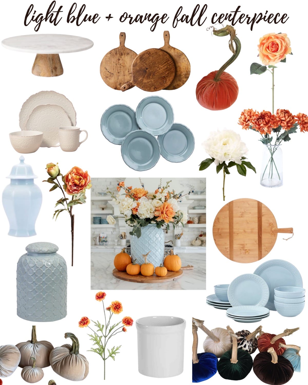 Chic Blue and Orange Fall Decor Ideas for Your Home