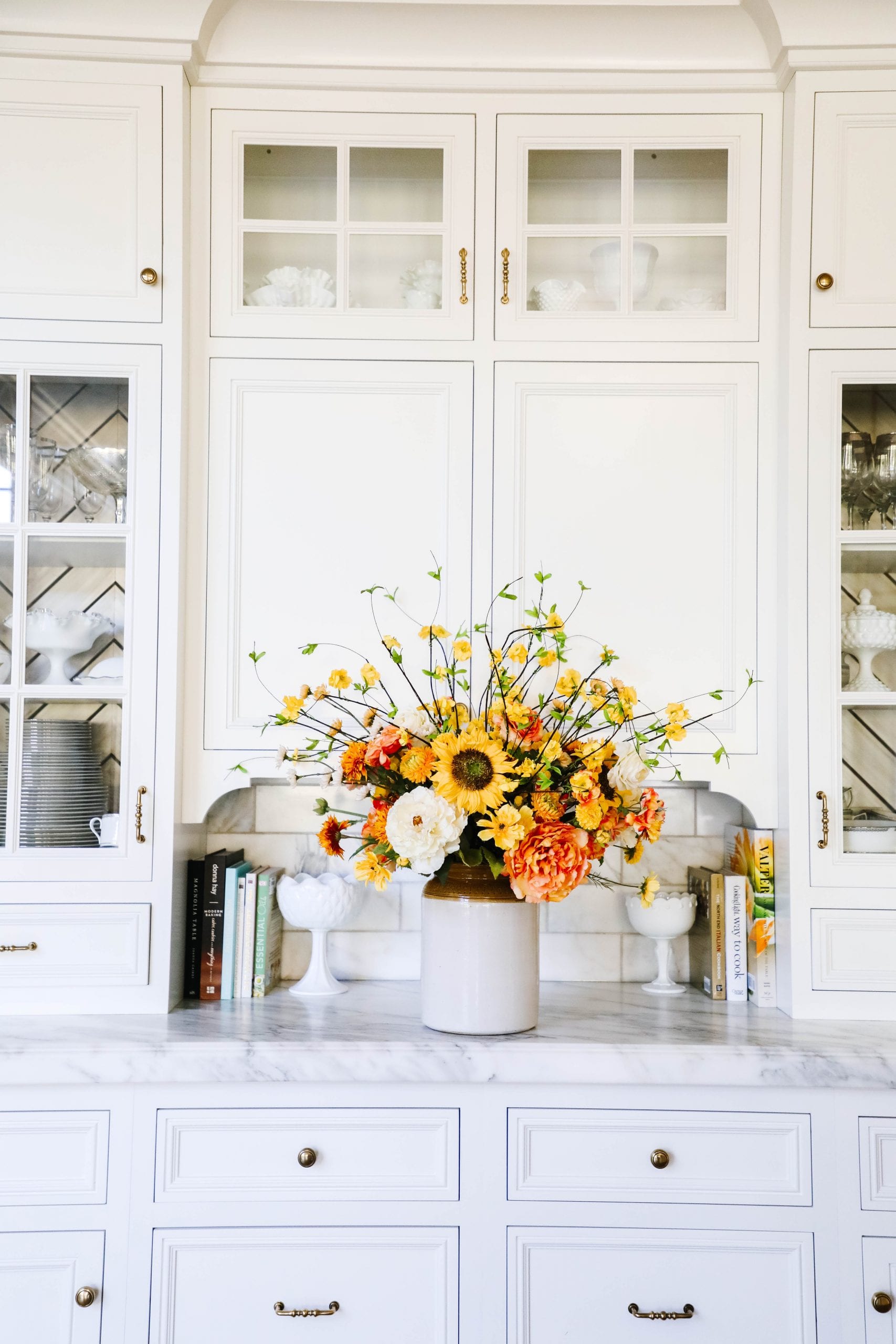 summer fall flower centerpiece