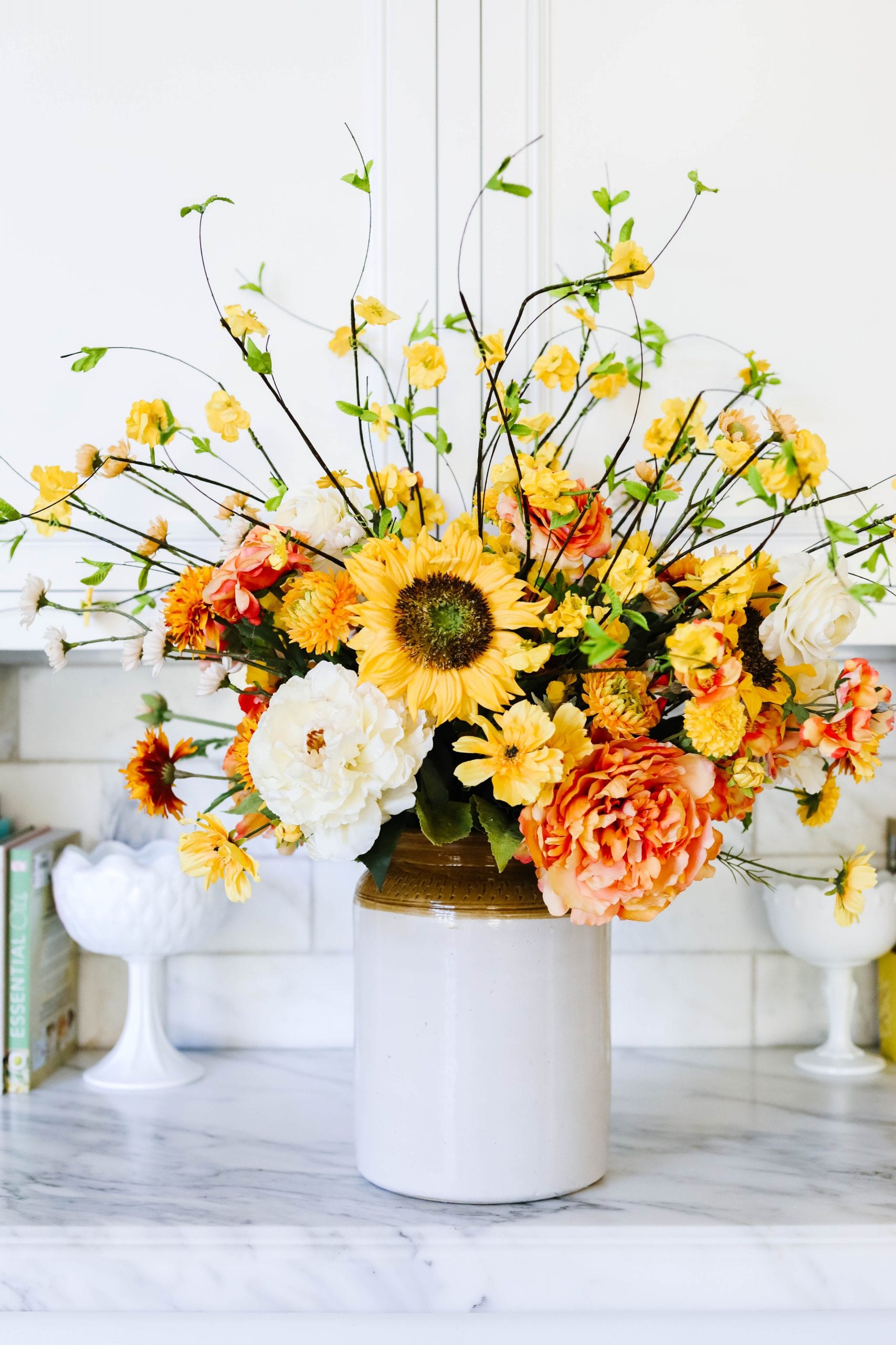 Sunflower centerpieces deals