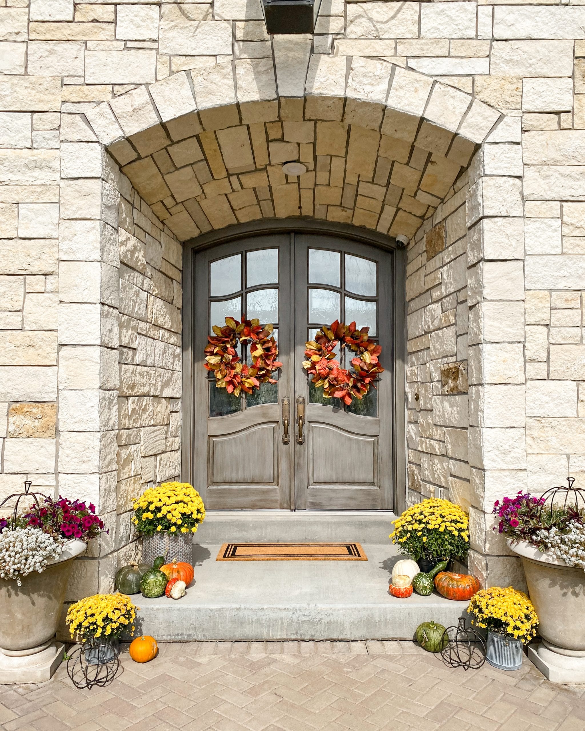 front porch fall decor 