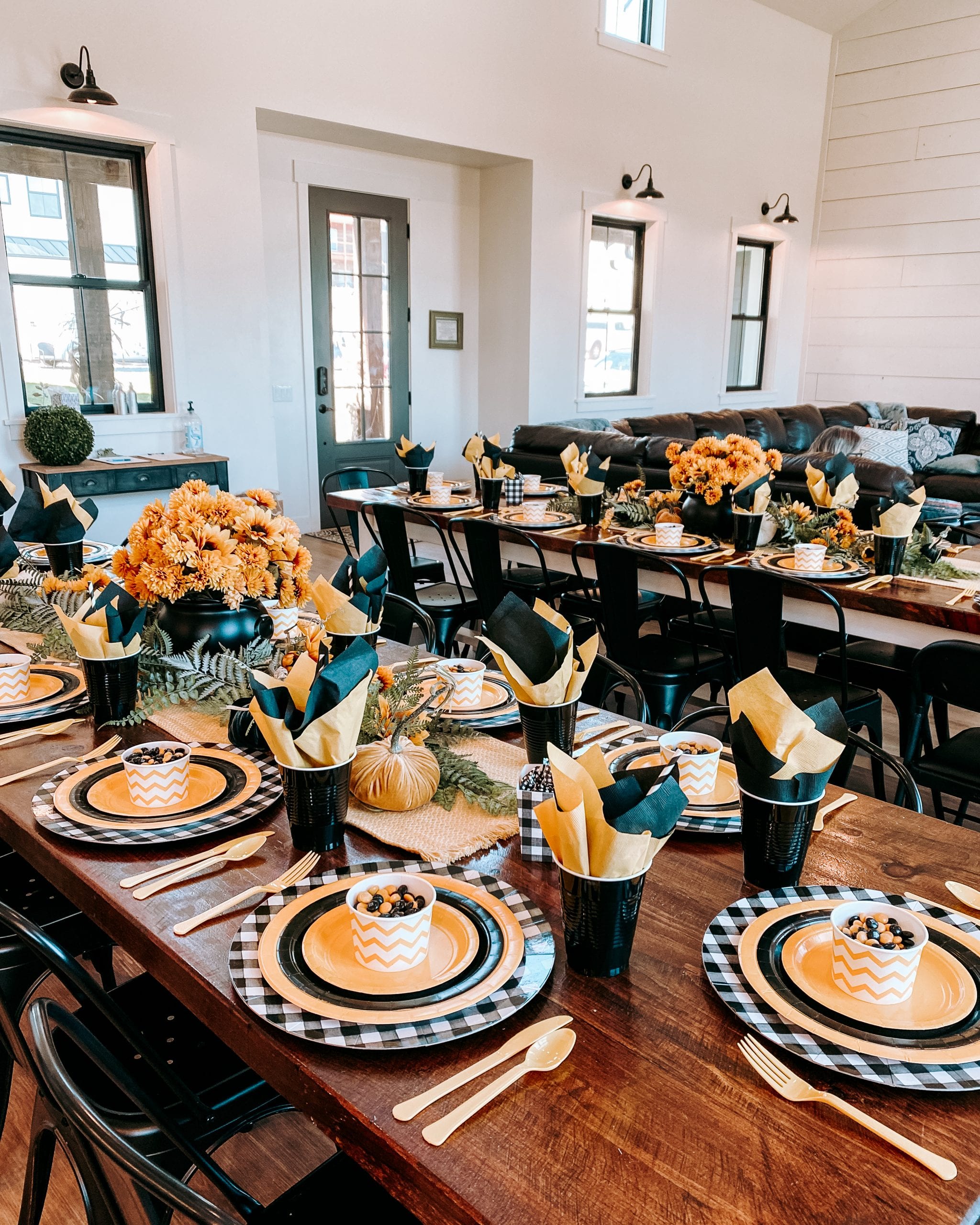 paper plate party table