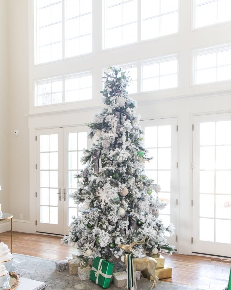 Green And Ivory Christmas | Christmas Home Tour