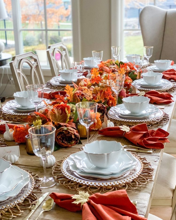 fall harvest thanksgiving tablescape