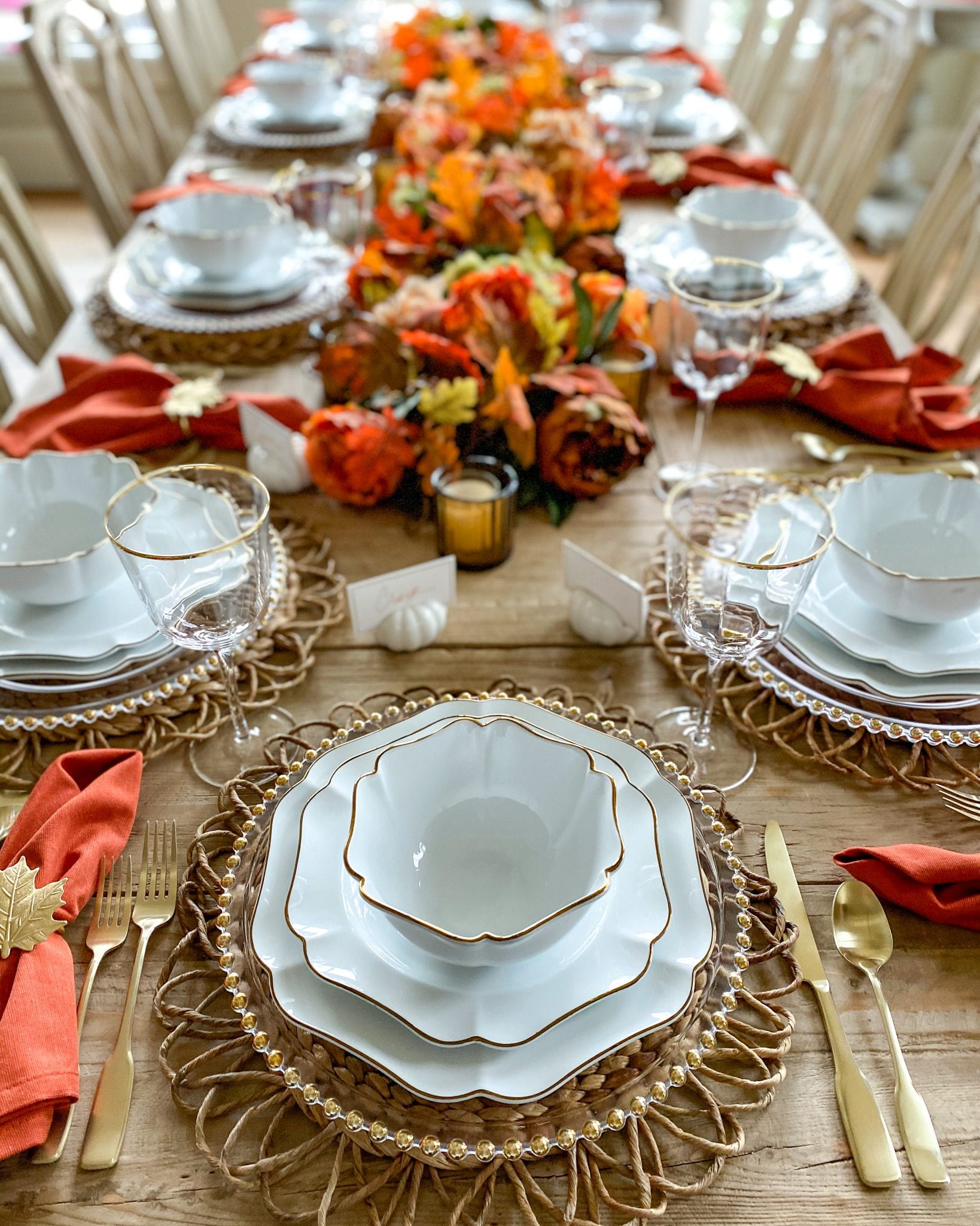 Beautiful Harvest Tablescape | Martha Stewart Fall Tablescape