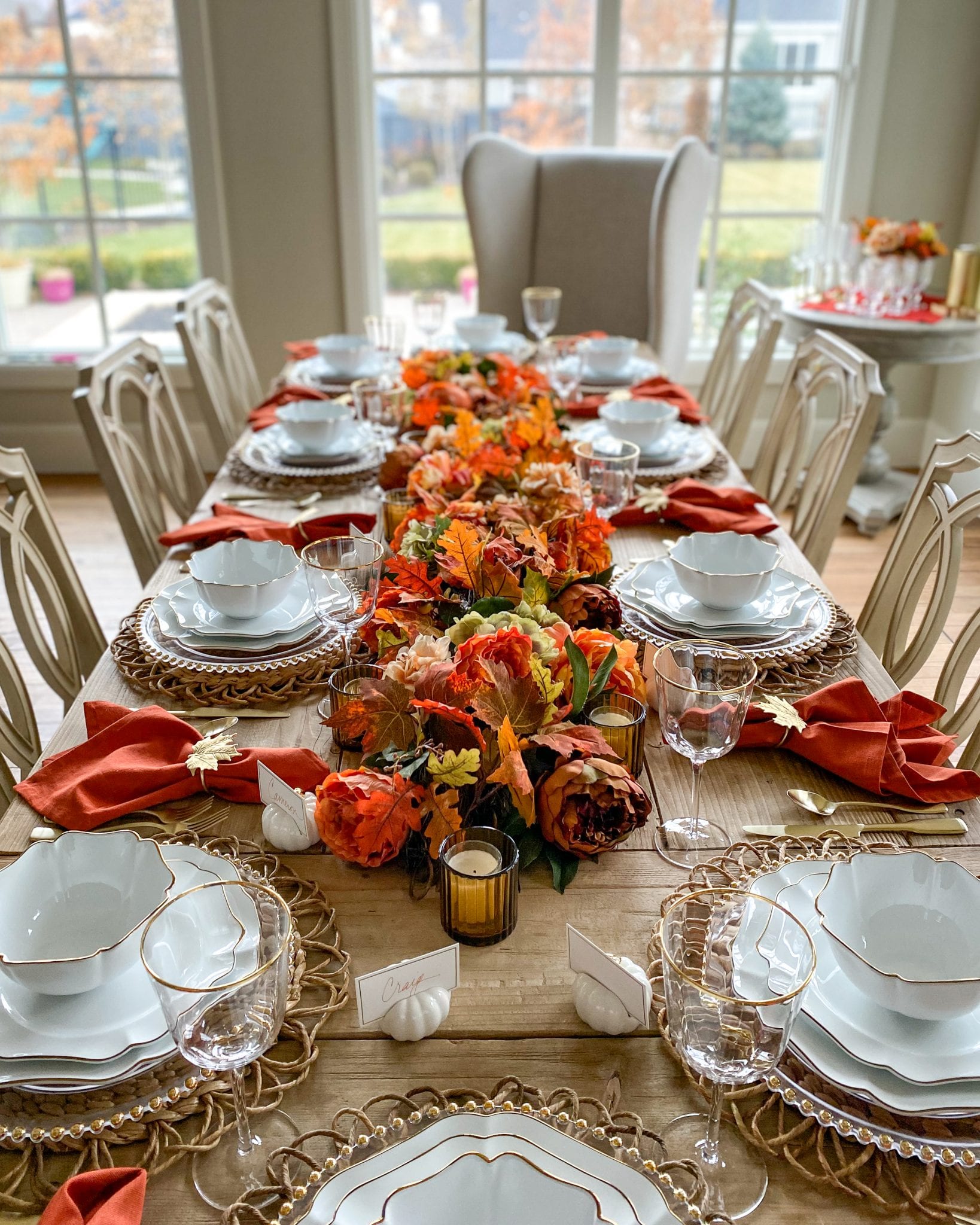 Beautiful Harvest Tablescape | Martha Stewart Fall Tablescape