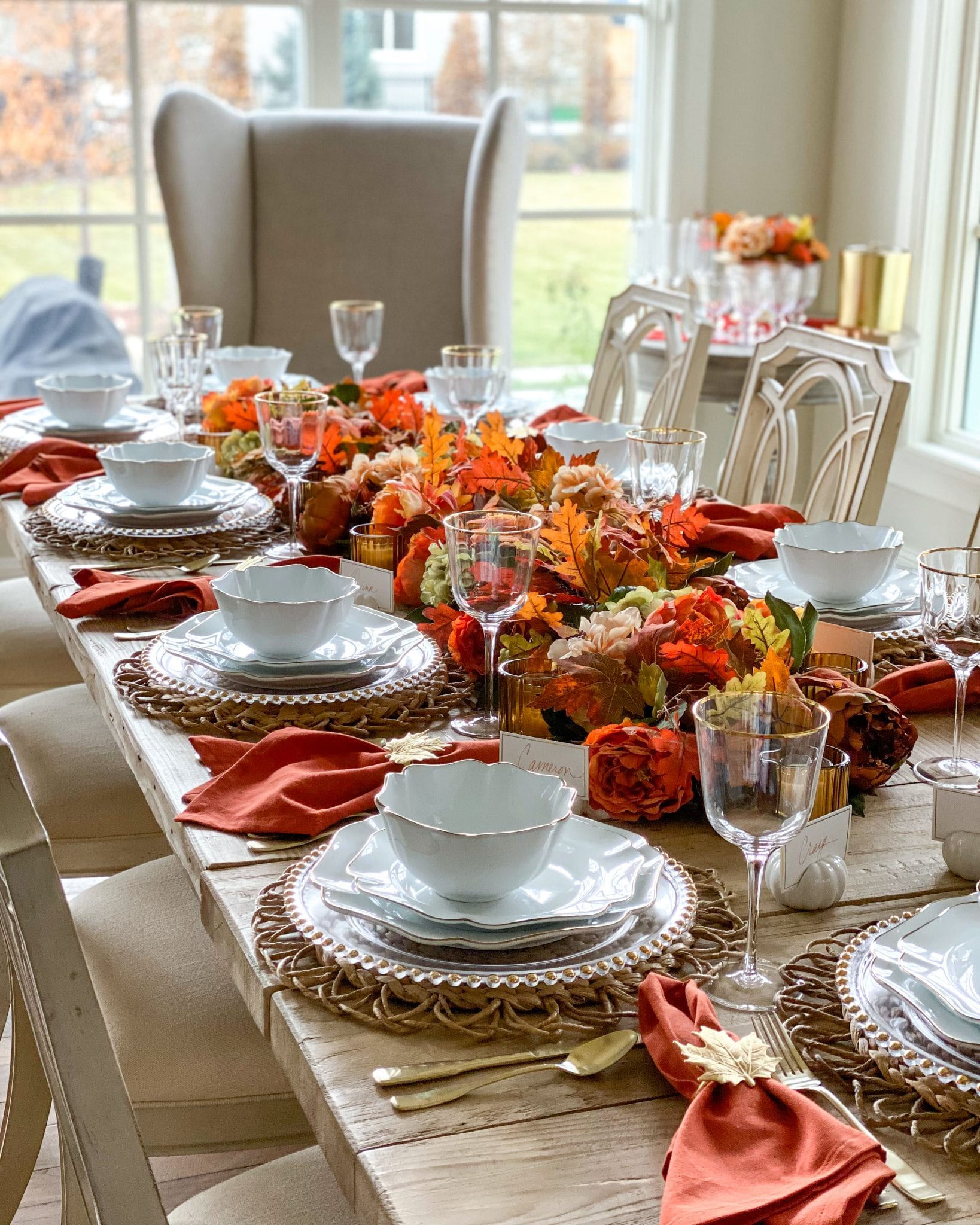 Beautiful Harvest Tablescape | Martha Stewart Fall Tablescape