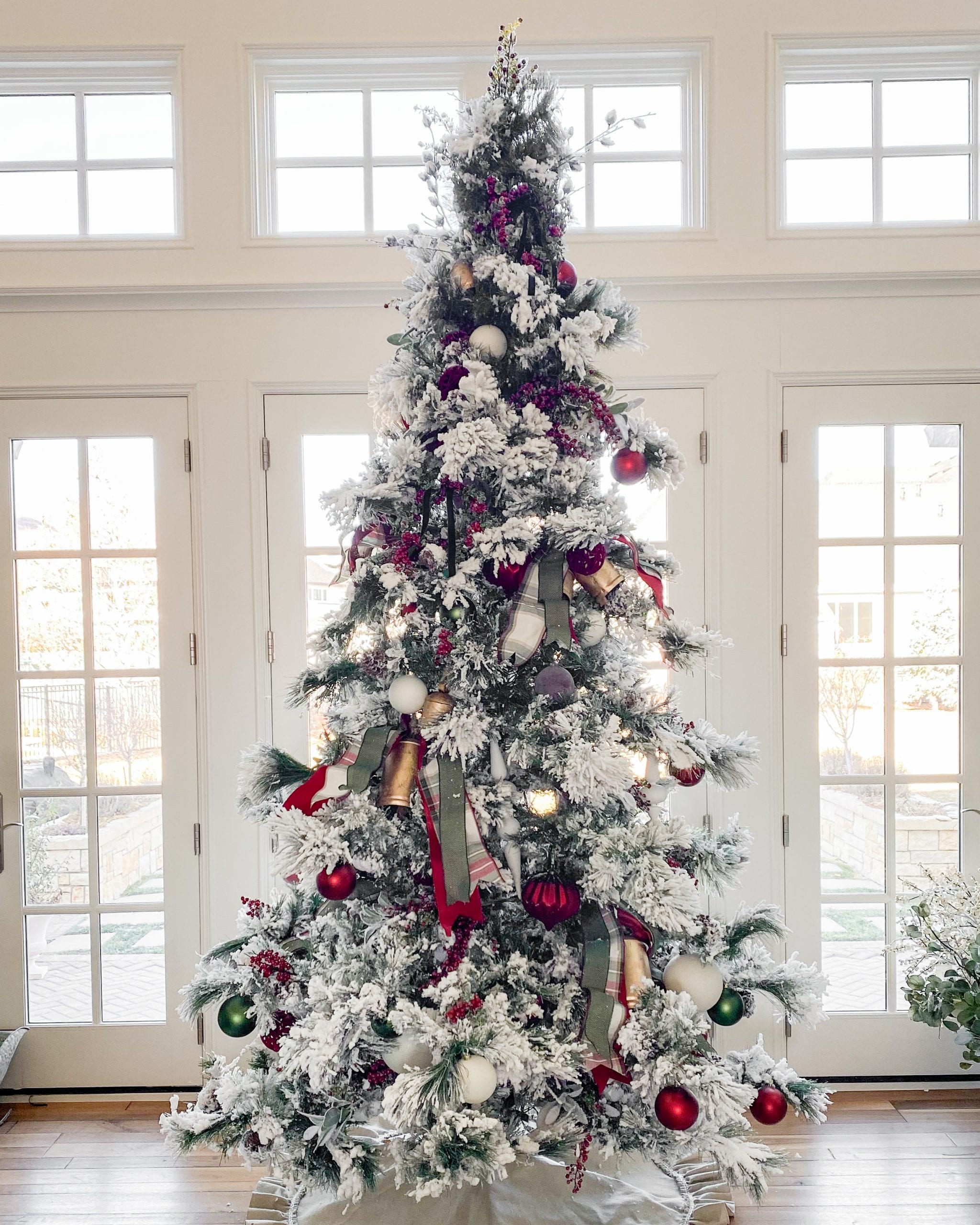 Blue Green And Silver Christmas Tree