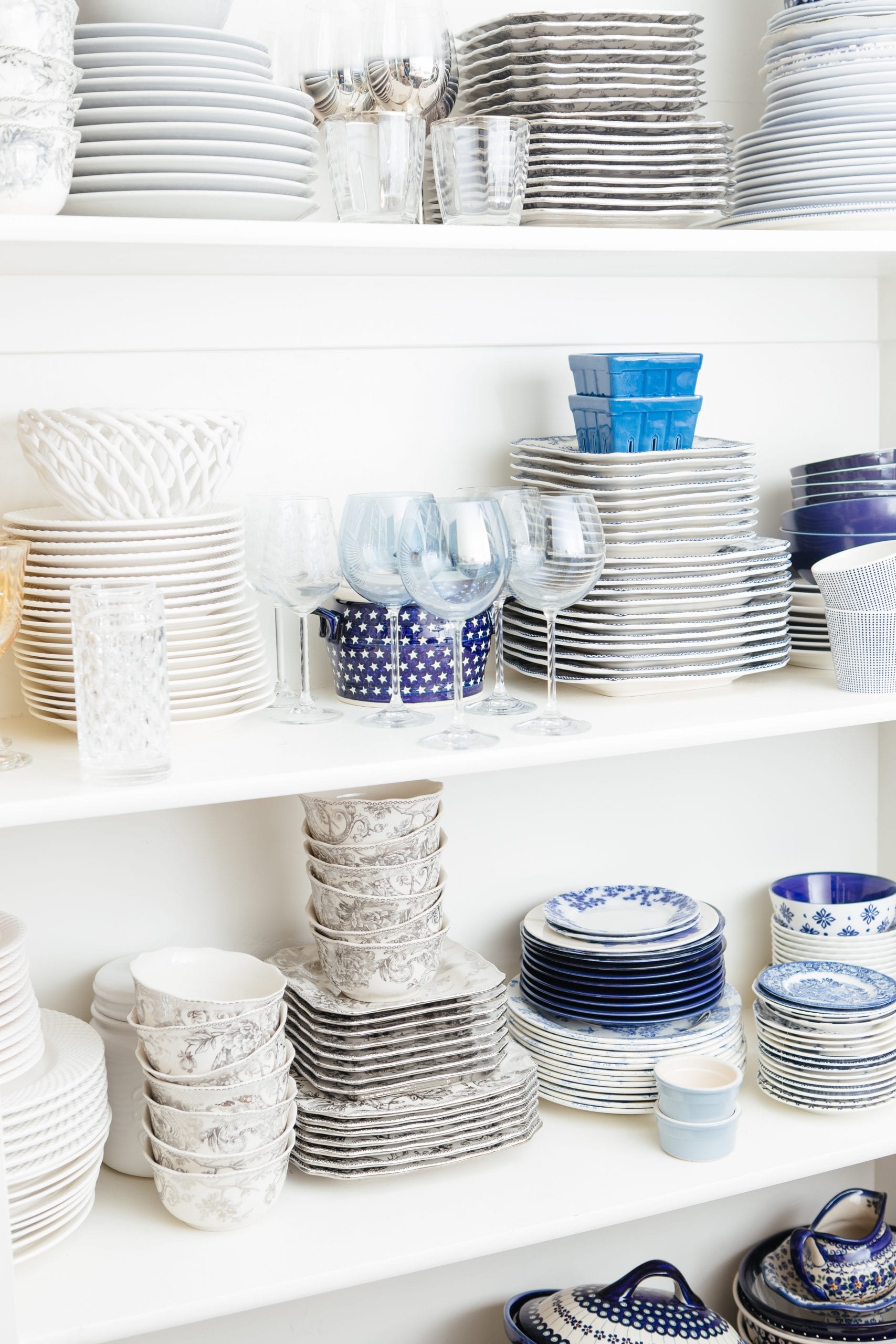blue dishes