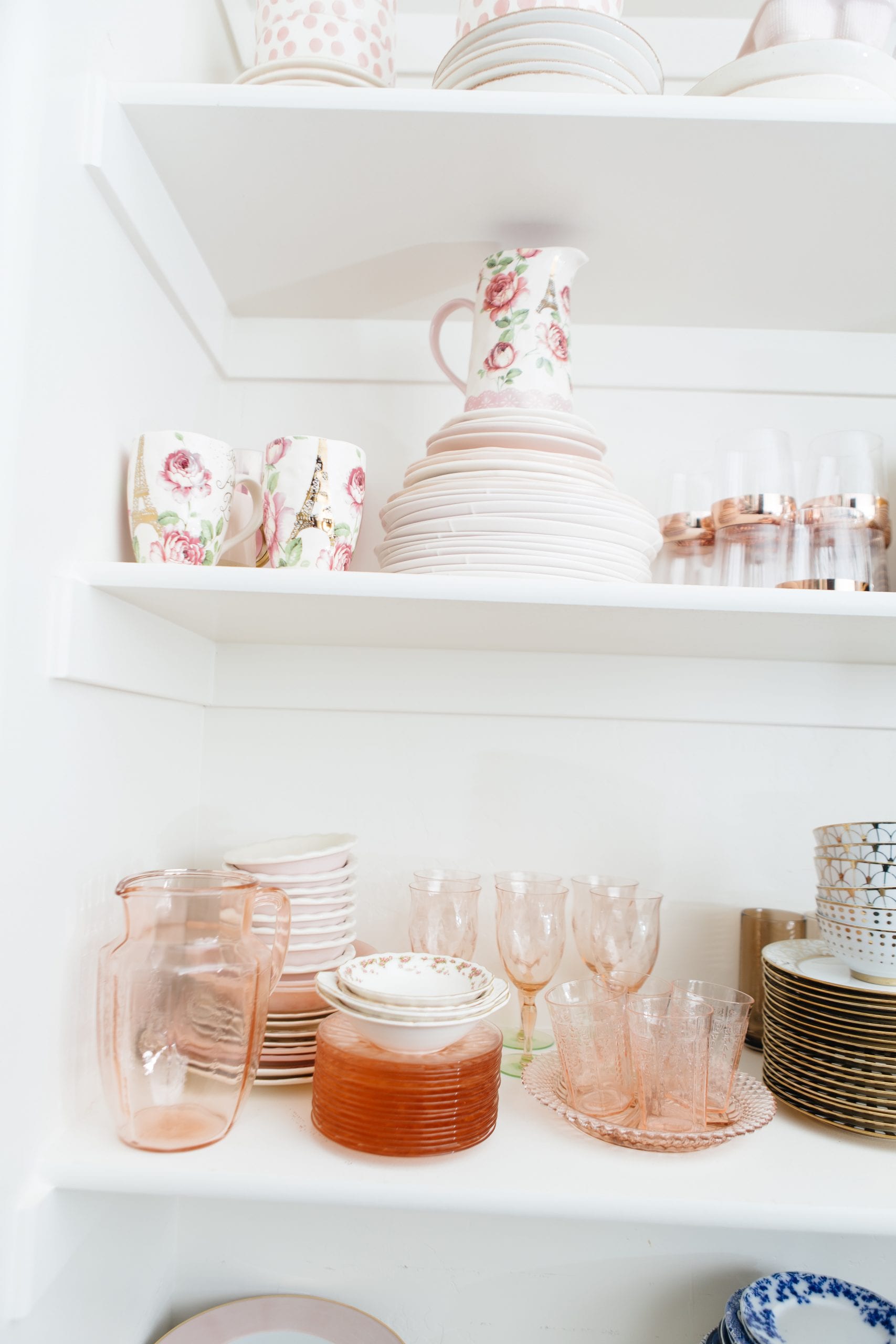 Pink Dishes depression glass