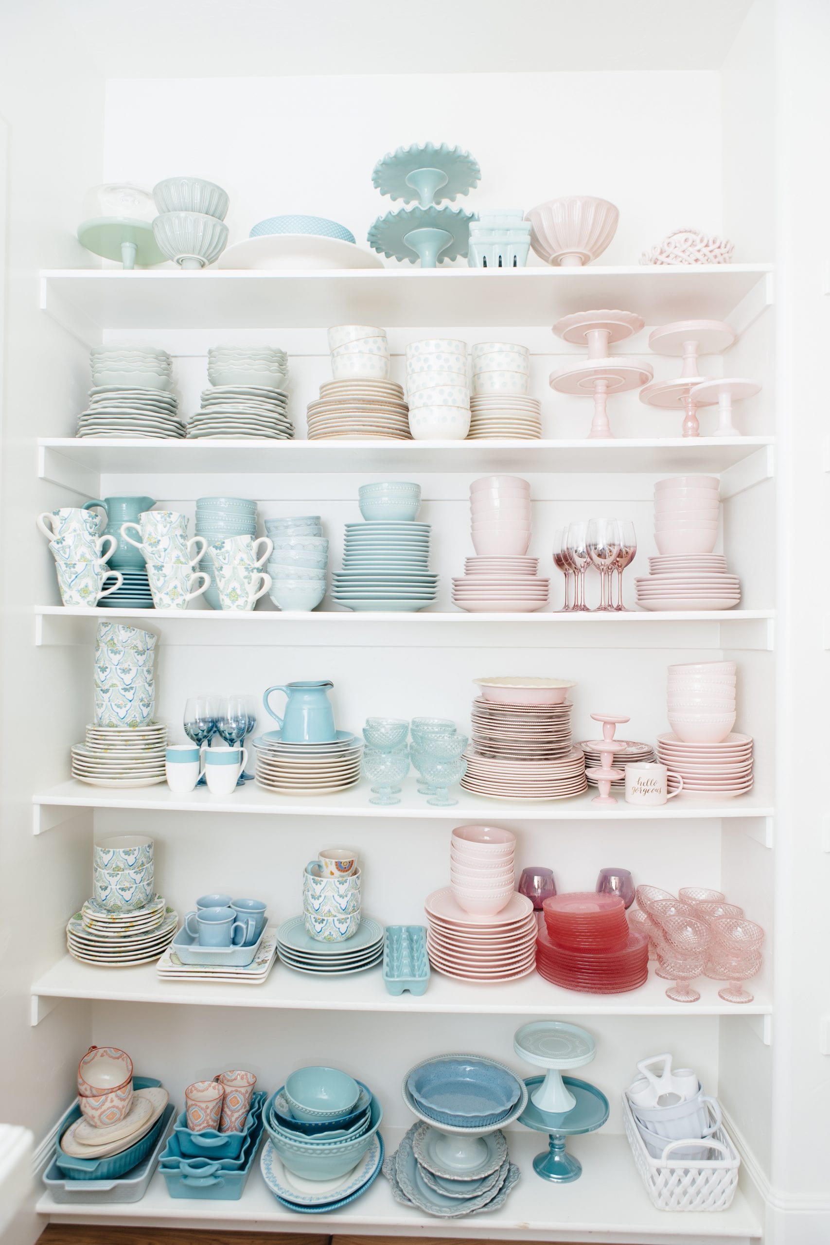 pretty dish storage ideas