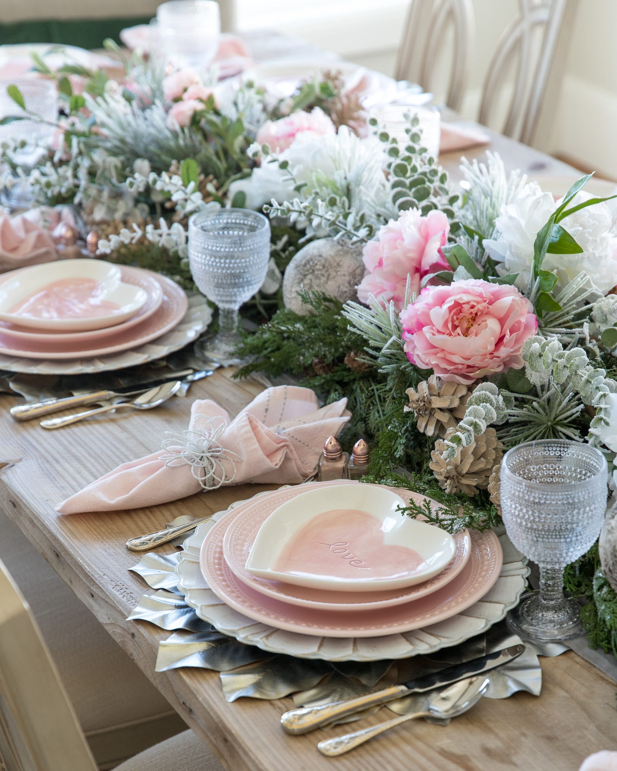 valentines day tablescape