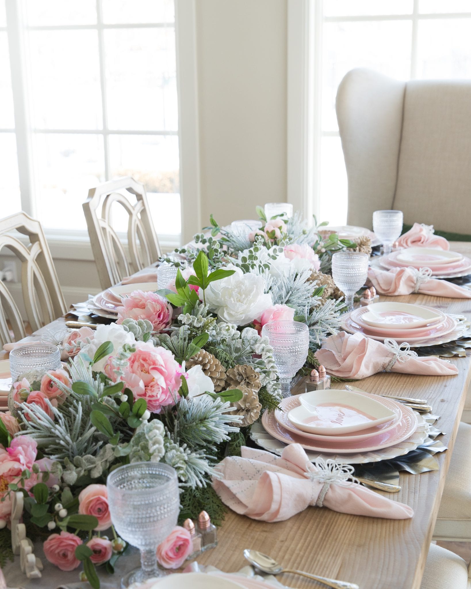 Valentines Day Tablescape | Decorating Your Home With Holly J