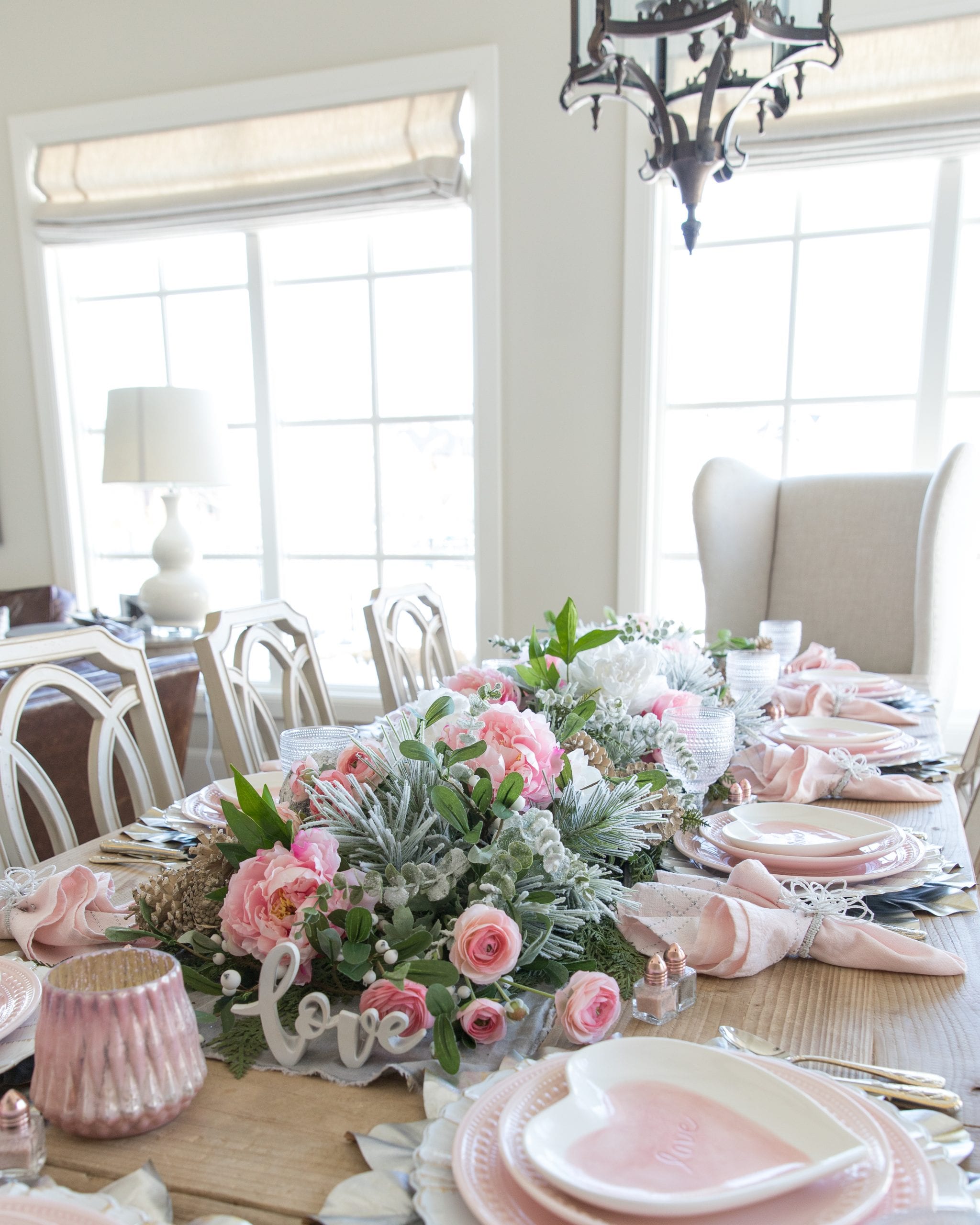 Valentines Day Tablescape | Decorating Your Home With Holly J