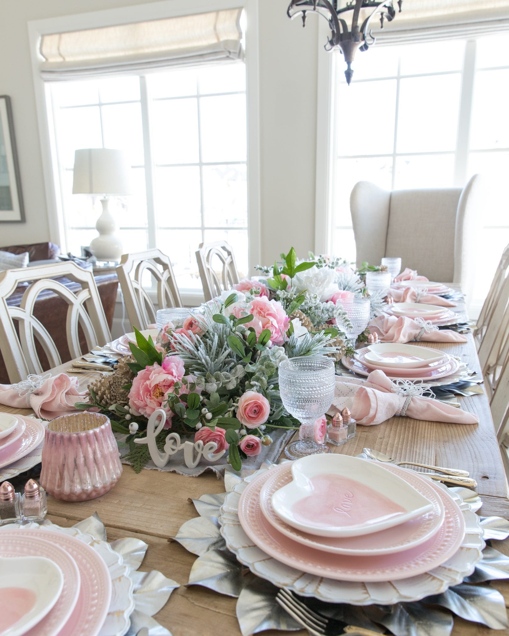 Valentines Day Tablescape | Decorating Your Home With Holly J